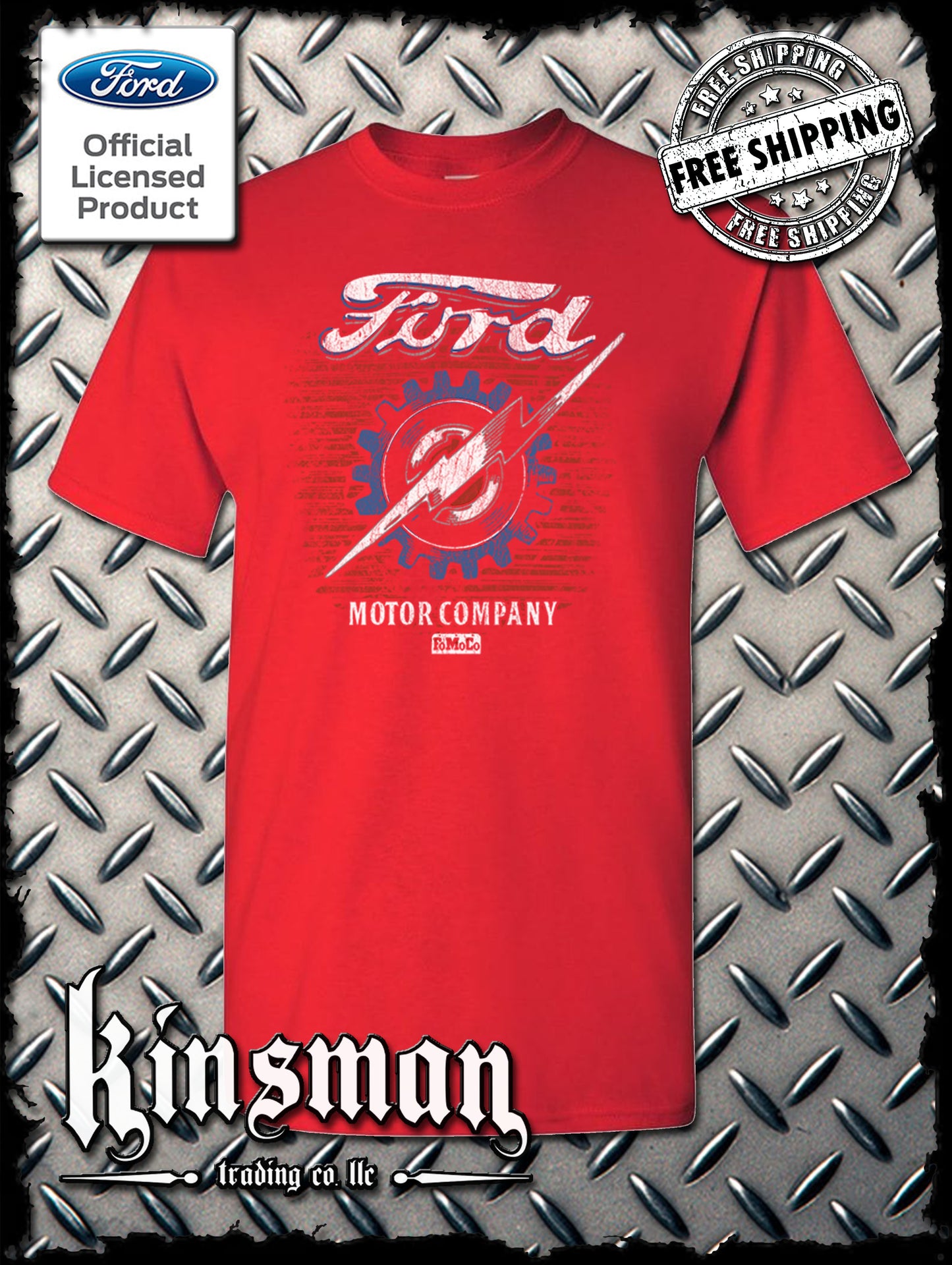 Ford Motor Company Lightning Logo T-Shirt - Official Licensed Product