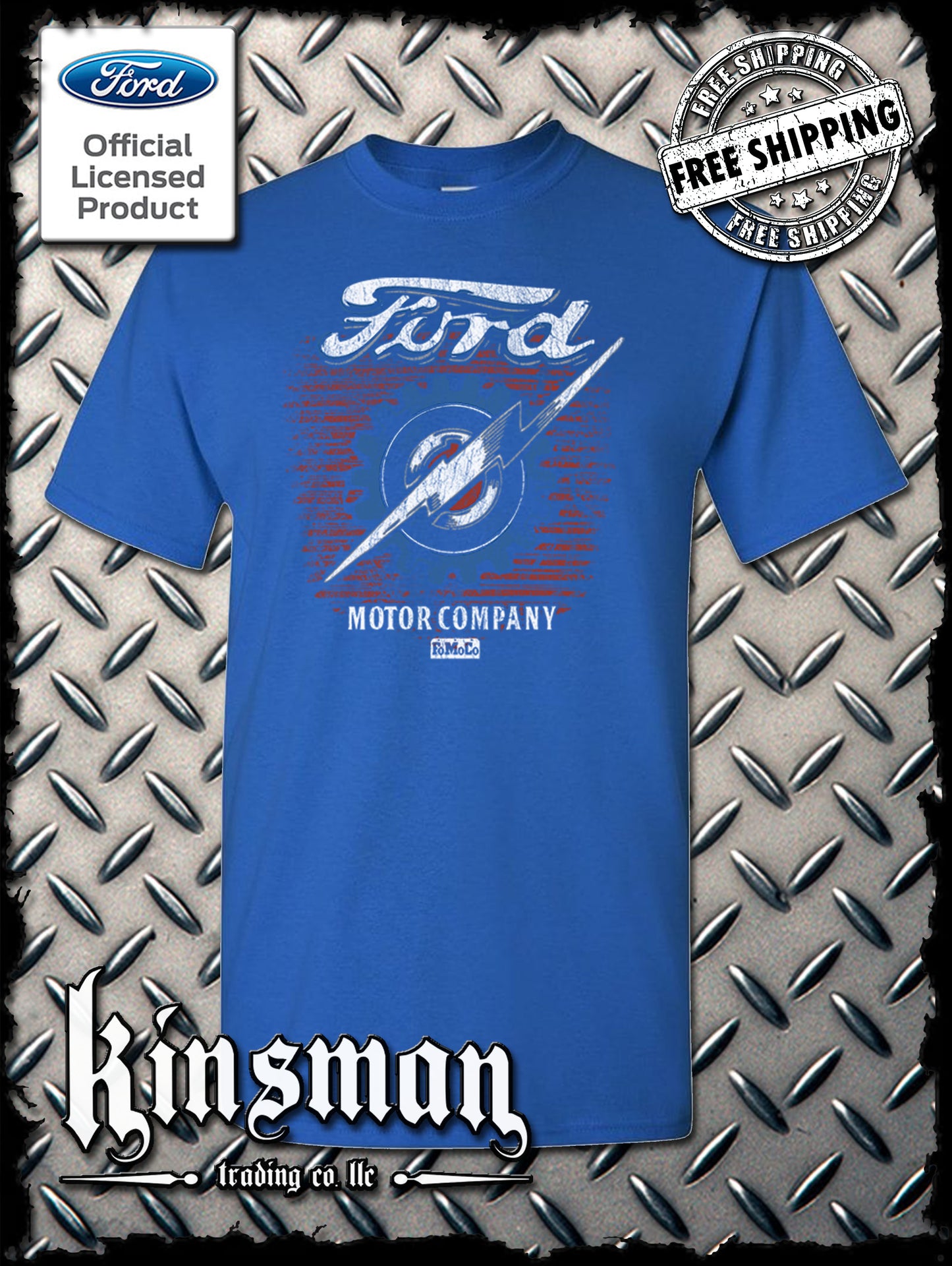 Ford Motor Company Lightning Logo T-Shirt - Official Licensed Product
