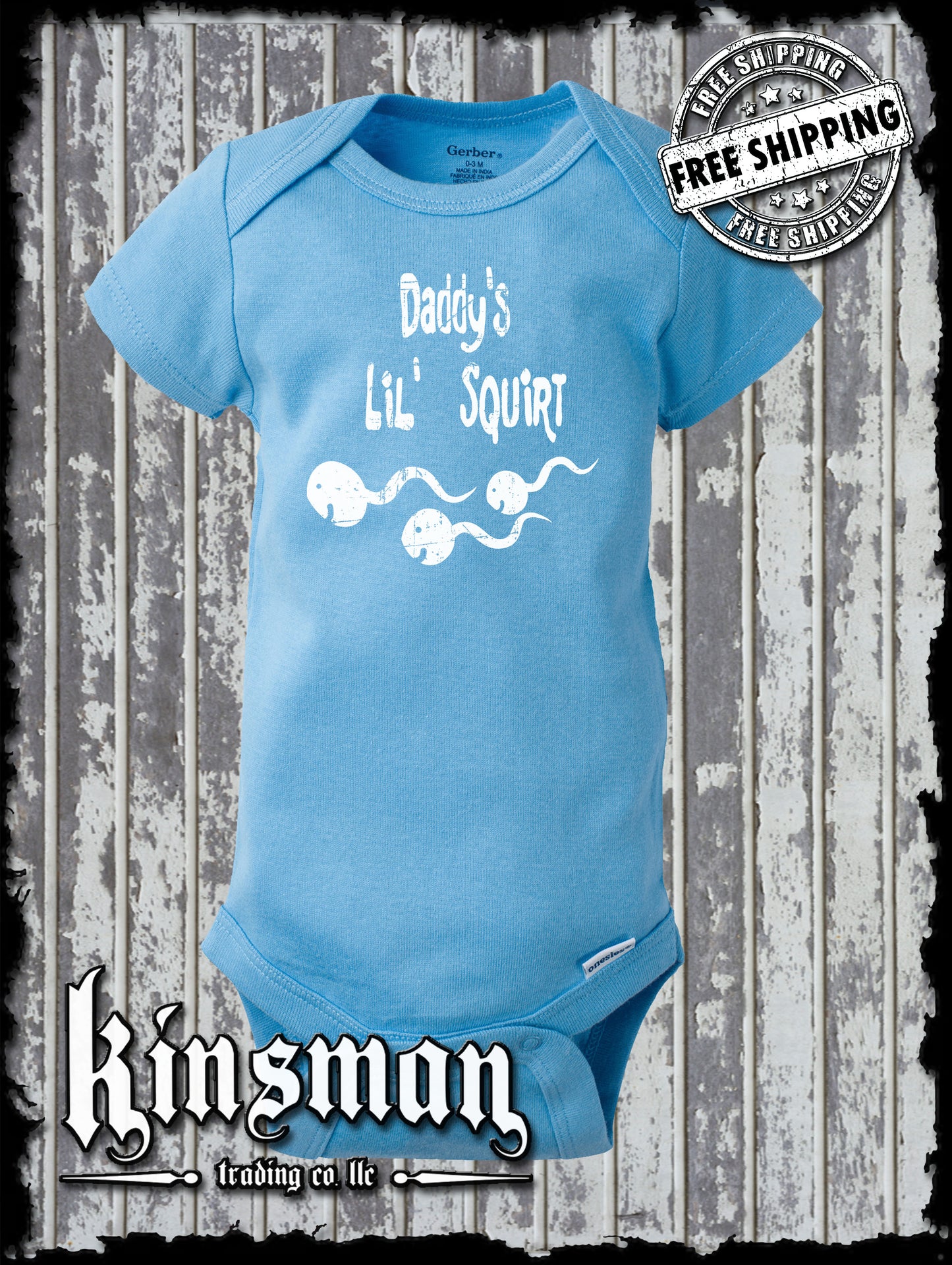 Daddy's Lil Squirt - FUNNY Baby / Infant Gerber Onesie One Piece Shirt Romper