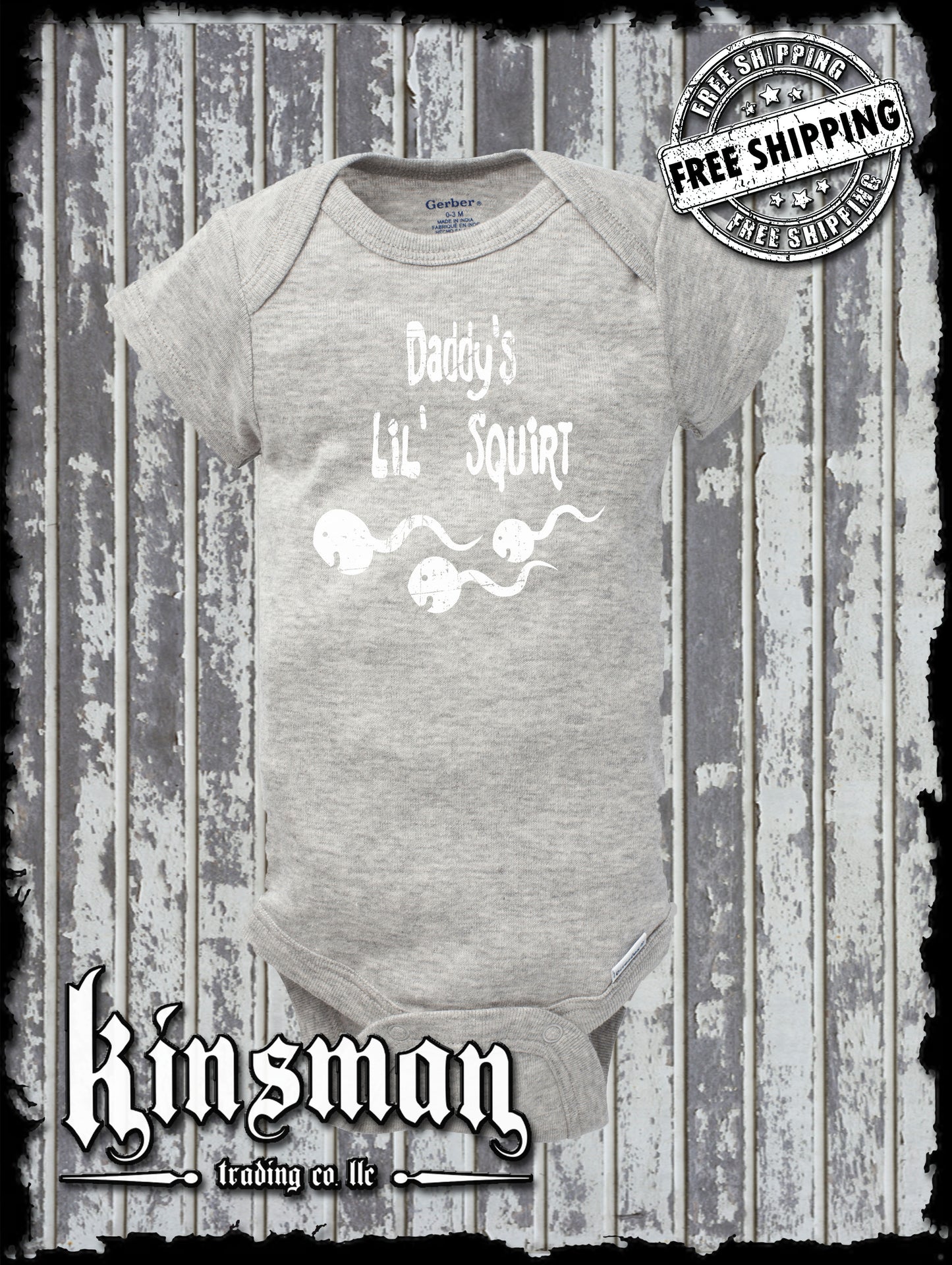 Daddy's Lil Squirt - FUNNY Baby / Infant Gerber Onesie One Piece Shirt Romper