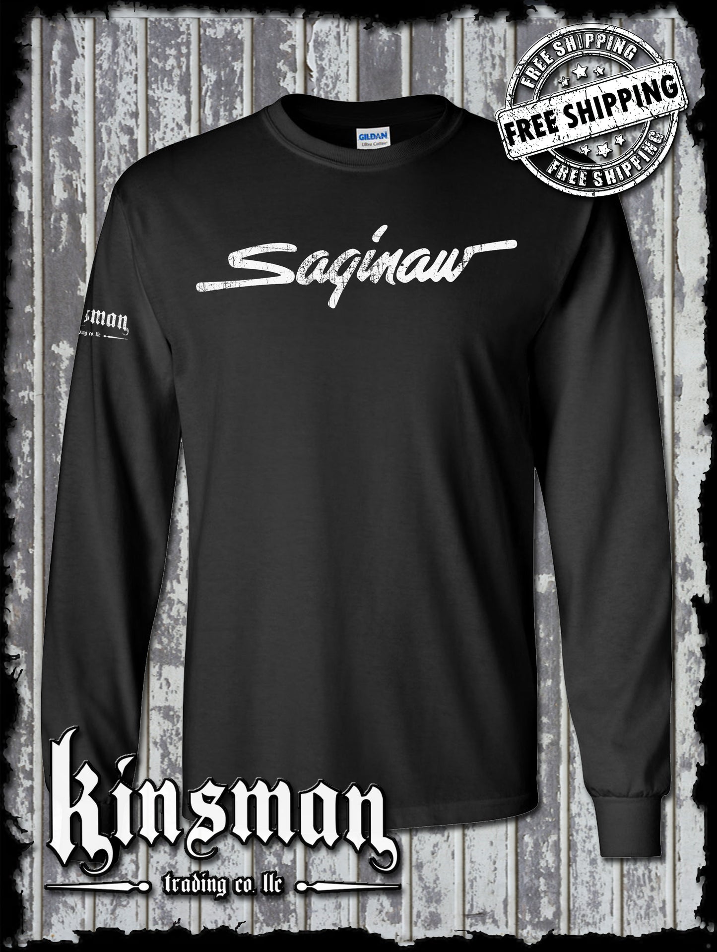 Saginaw City Logo Long Sleeve T-Shirt