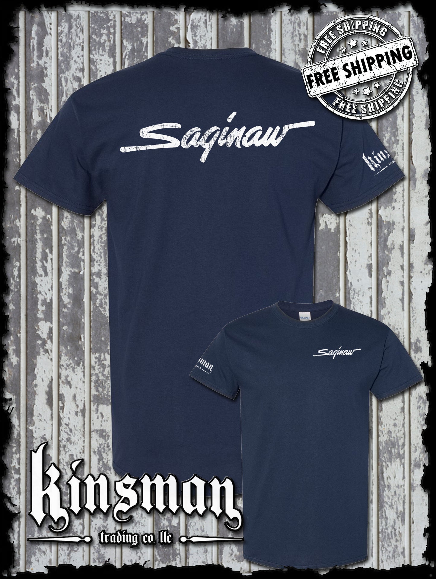 Saginaw City Logo 2-Sided T-Shirt