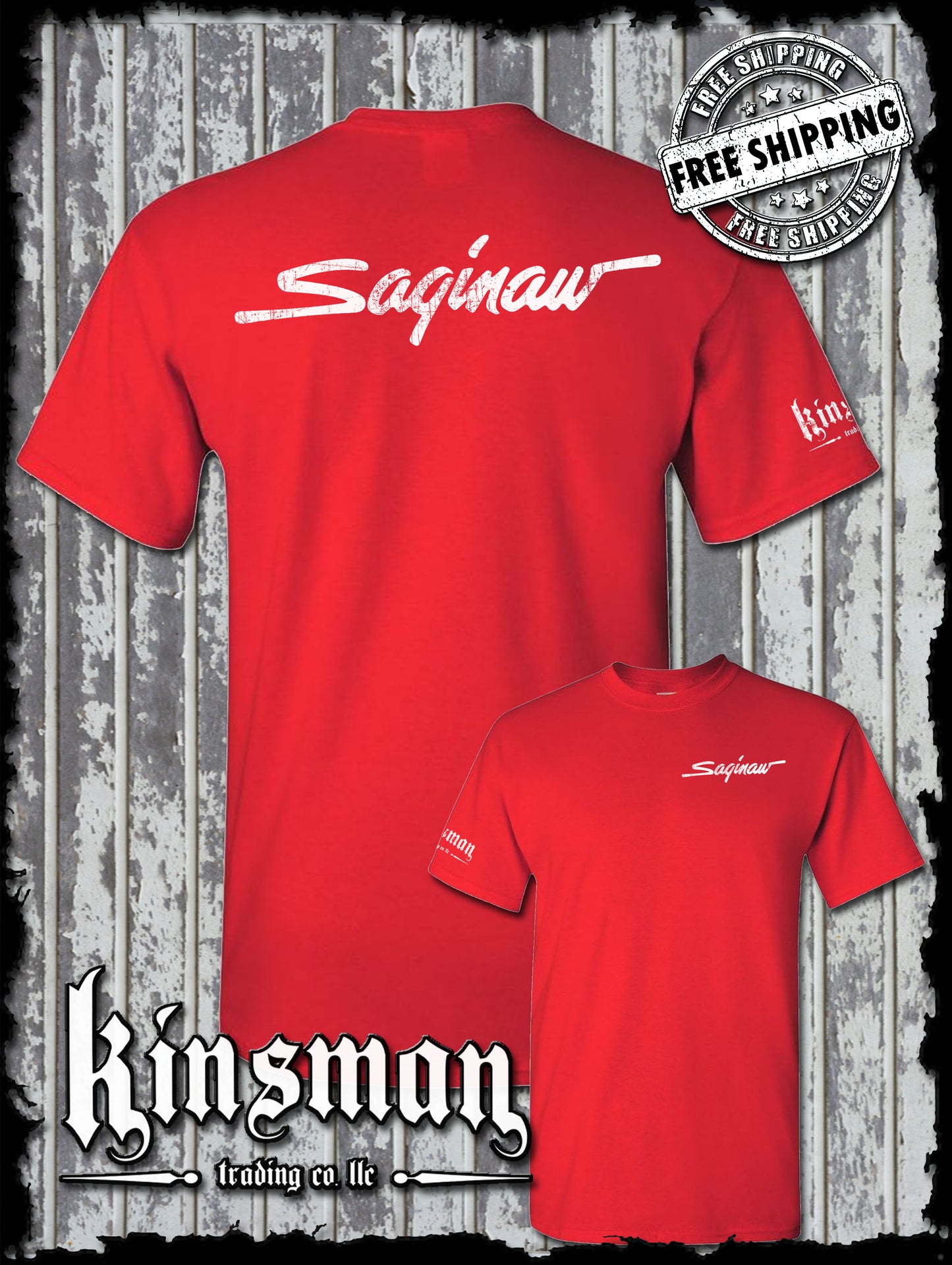Saginaw City Logo 2-Sided T-Shirt