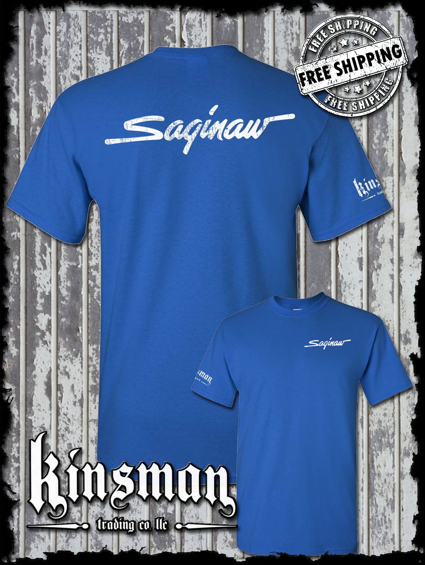 Saginaw City Logo 2-Sided T-Shirt
