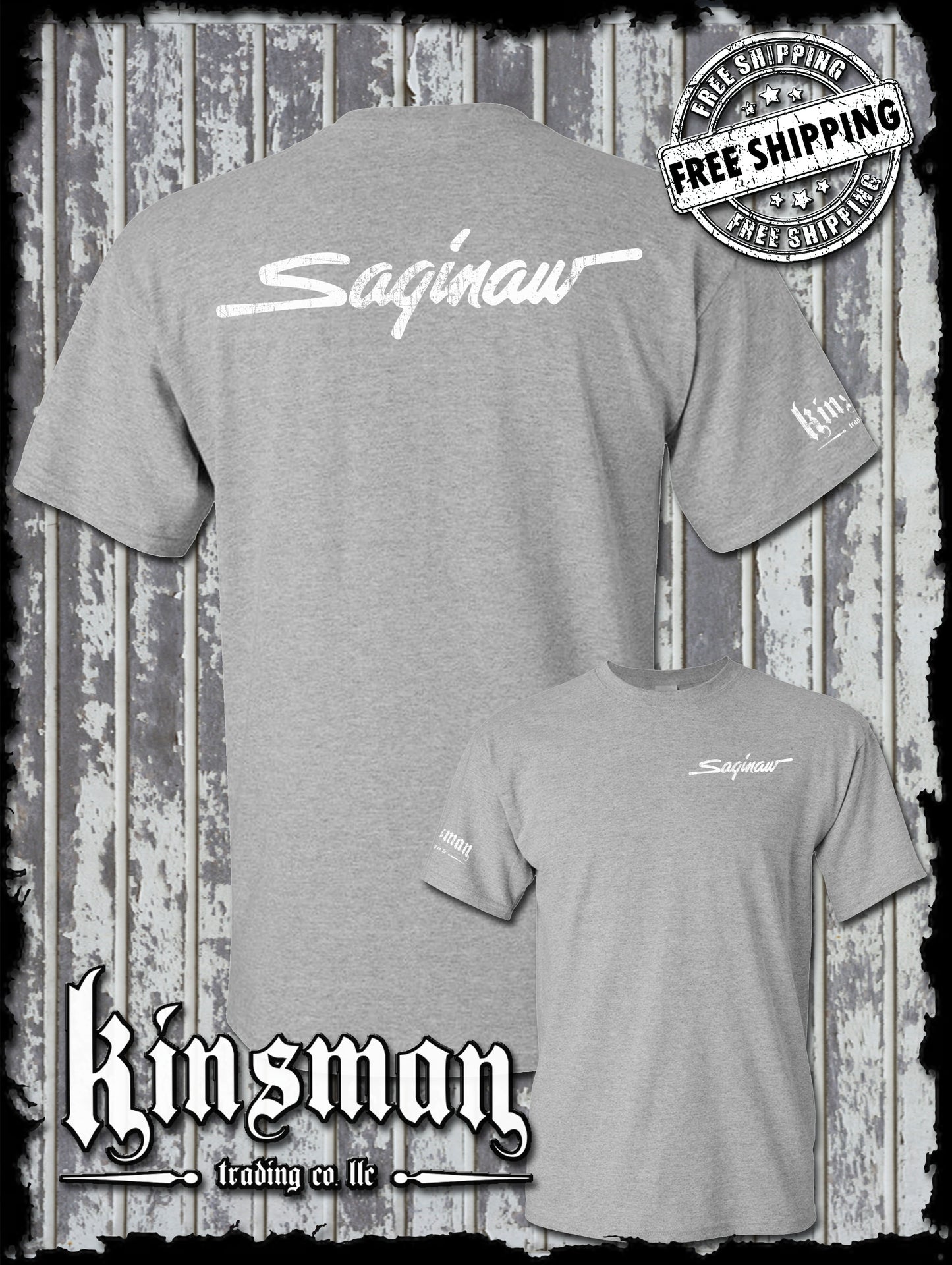 Saginaw City Logo 2-Sided T-Shirt