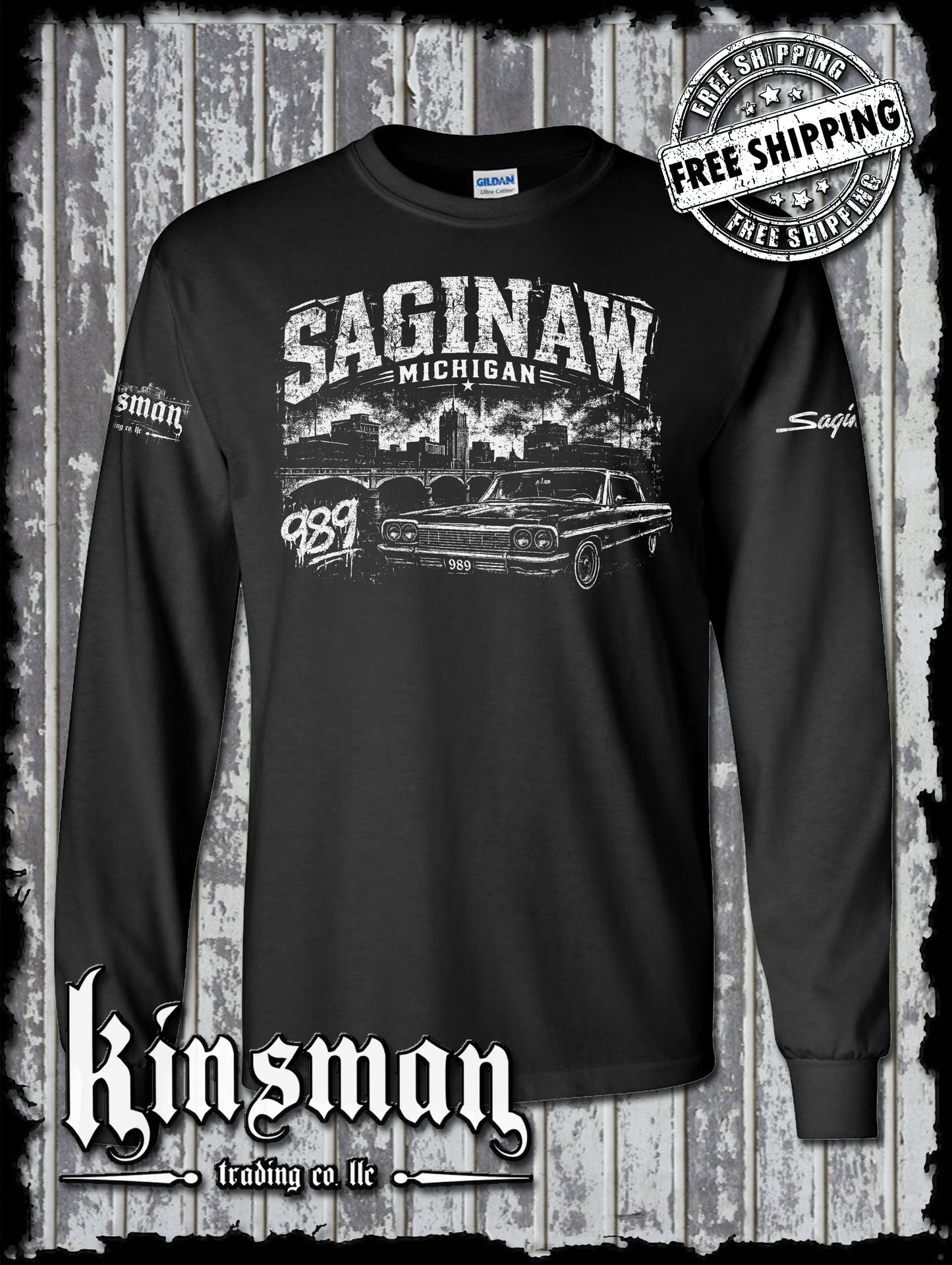Saginaw Lowrider 989 Long Sleeve T-Shirt