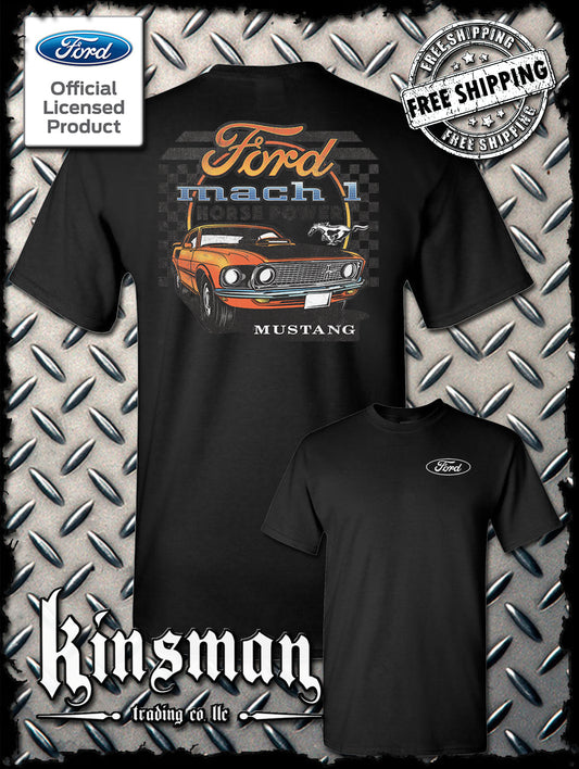 Ford Mustang Mach 1 Horsepower 2-Sided T-Shirt - Official Licensed Product
