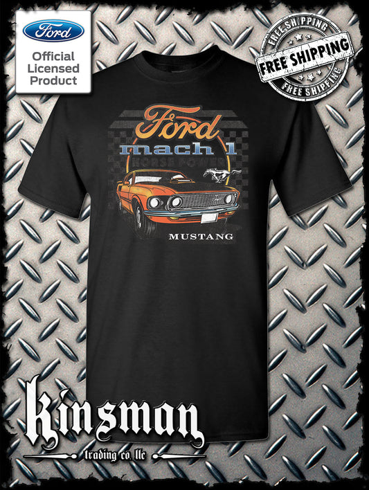 Ford Mustang Mach 1 Horsepower T-Shirt - Official Licensed Product