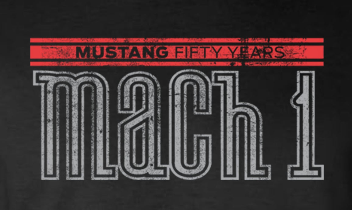 Ford Mustang 50 Years Mach 1 Hoodie / Sweatshirt 2-Sided - Official Licensed Product