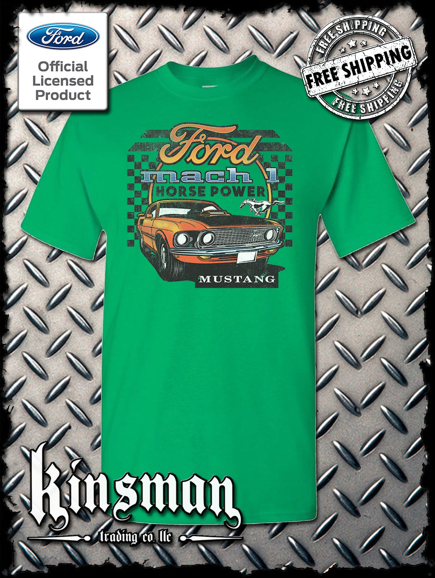Ford Mustang Mach 1 Horsepower T-Shirt - Official Licensed Product