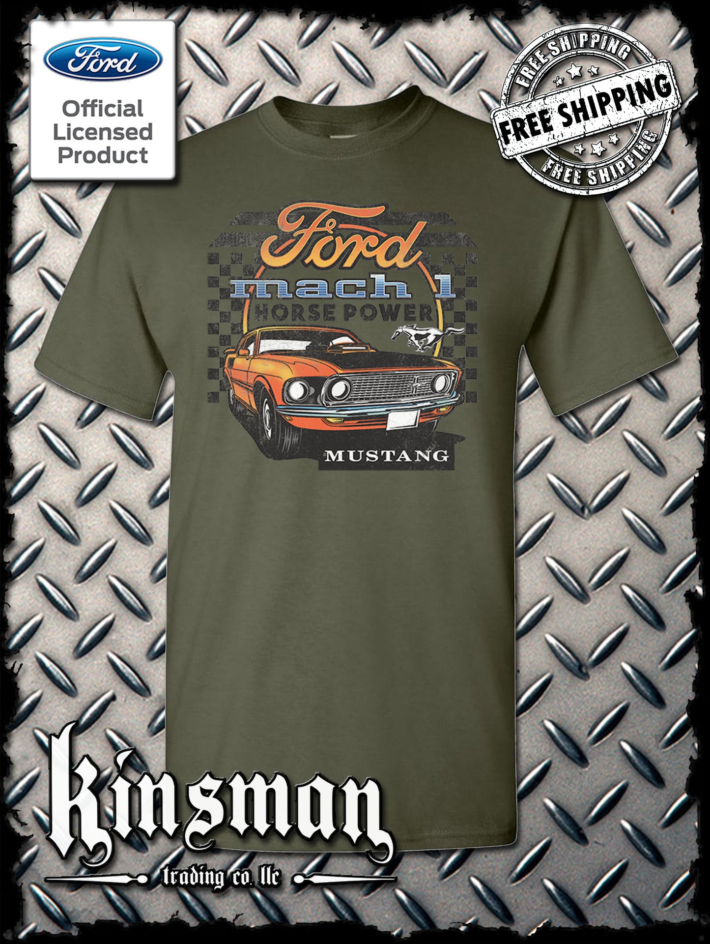 Ford Mustang Mach 1 Horsepower T-Shirt - Official Licensed Product