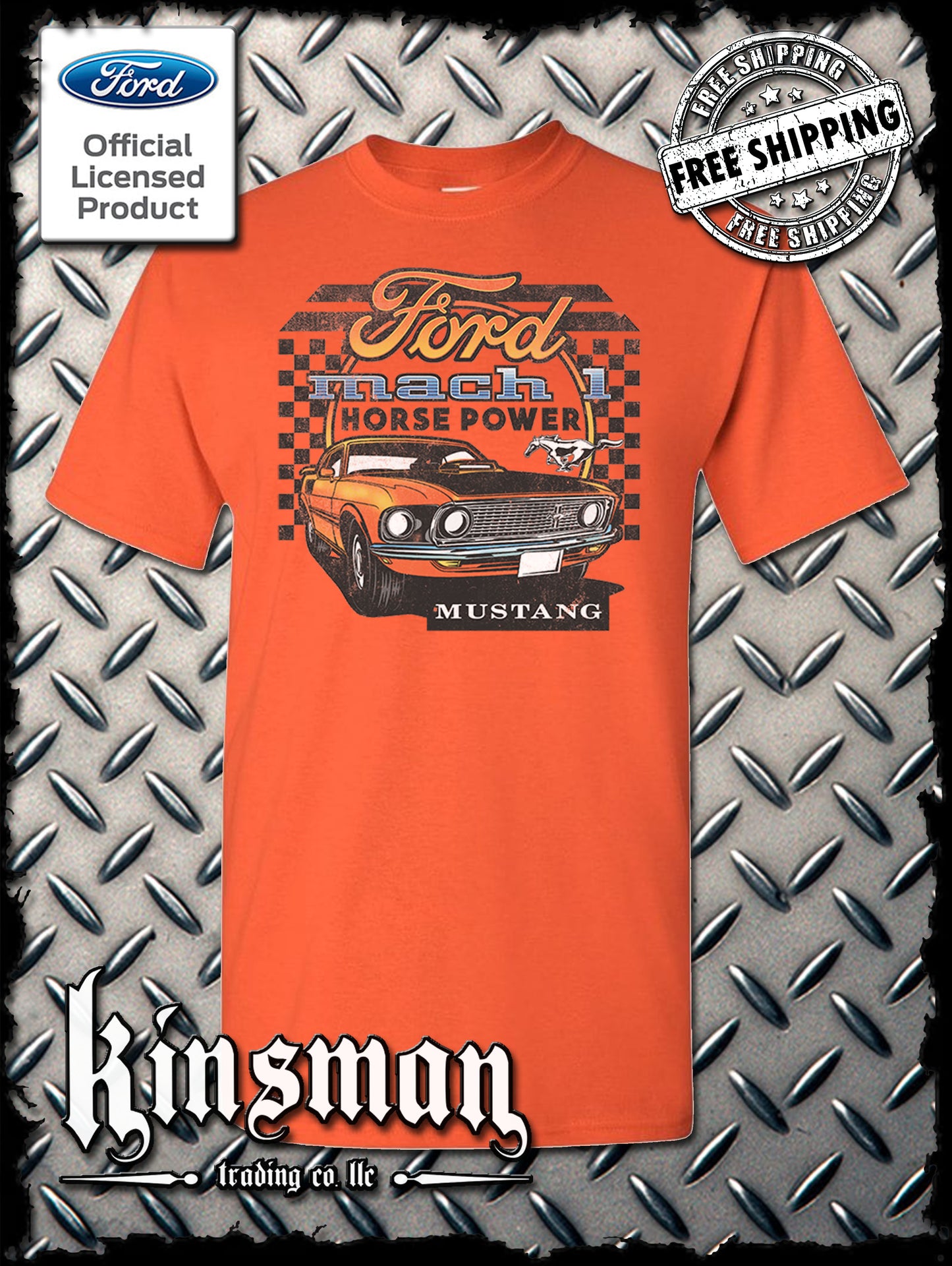 Ford Mustang Mach 1 Horsepower T-Shirt - Official Licensed Product