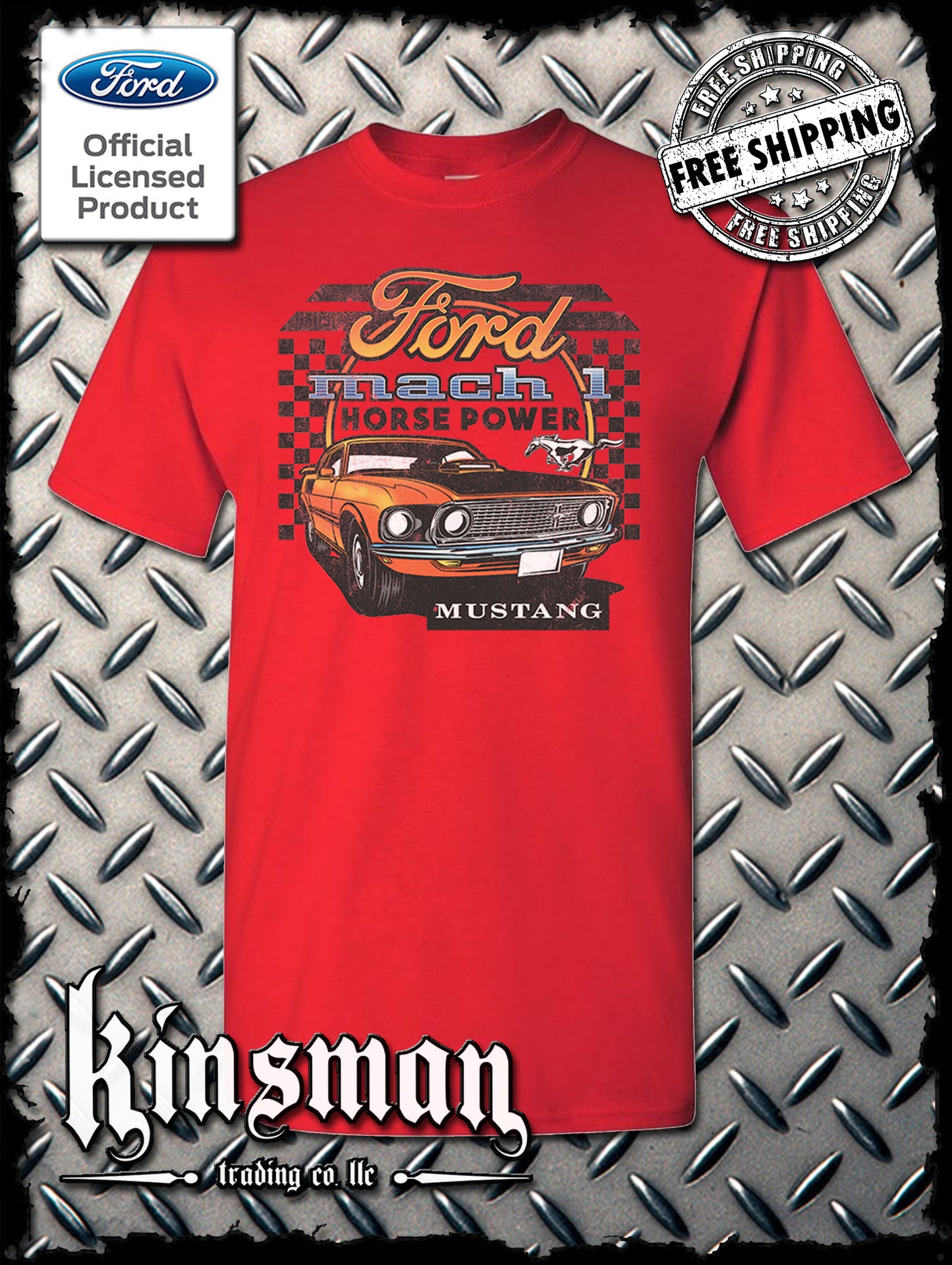 Ford Mustang Mach 1 Horsepower T-Shirt - Official Licensed Product
