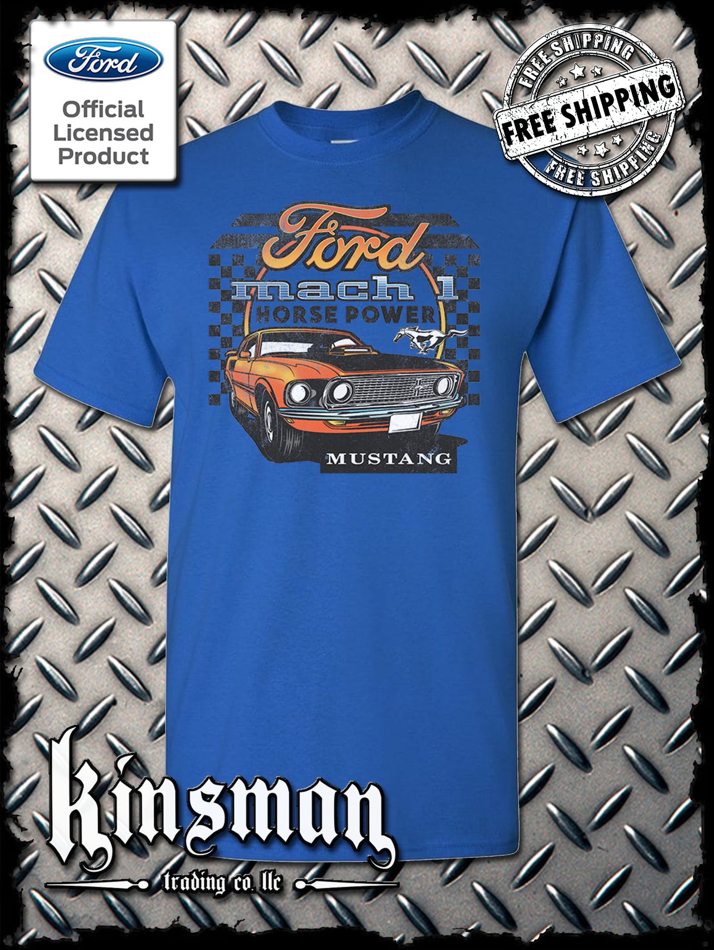 Ford Mustang Mach 1 Horsepower T-Shirt - Official Licensed Product