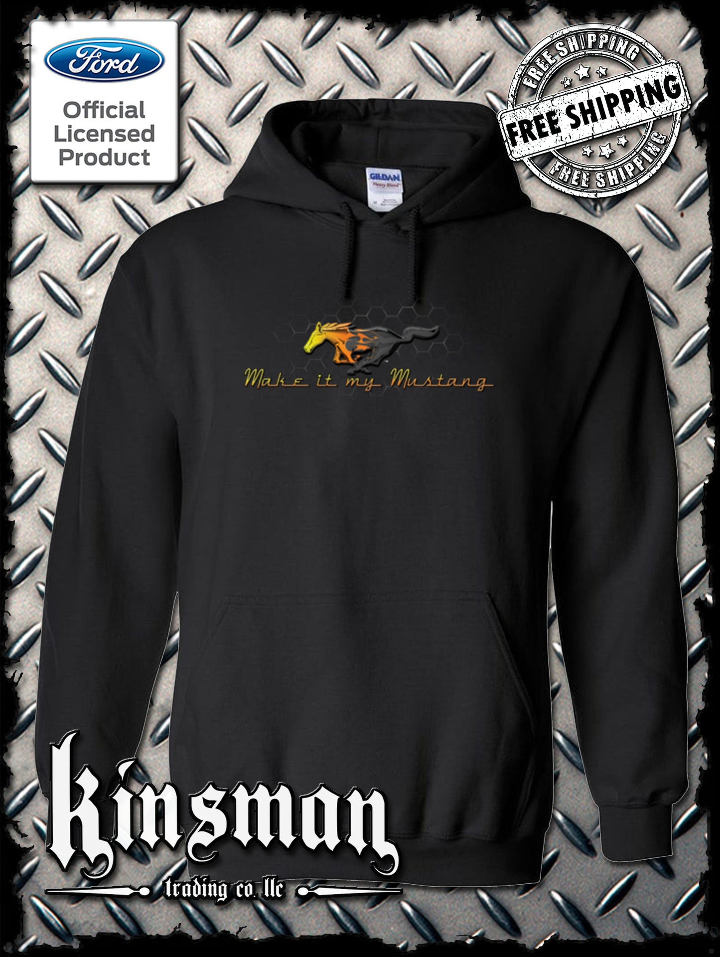 Ford Make It My Mustang Flame Logo Hoodie / Sweatshirt