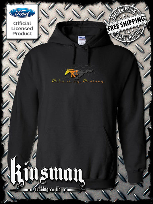 Ford Make It My Mustang Flame Logo Hoodie / Sweatshirt