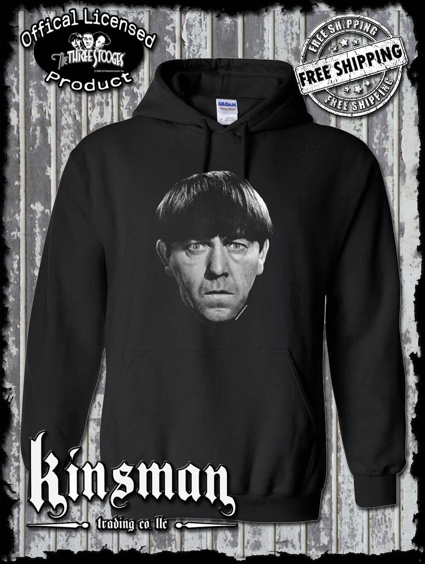 Three Stooges Moe Hoodie / Sweatshirt