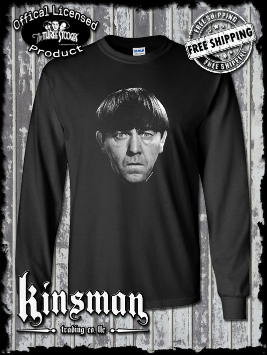 Three Stooges Moe Long Sleeve T-Shirt