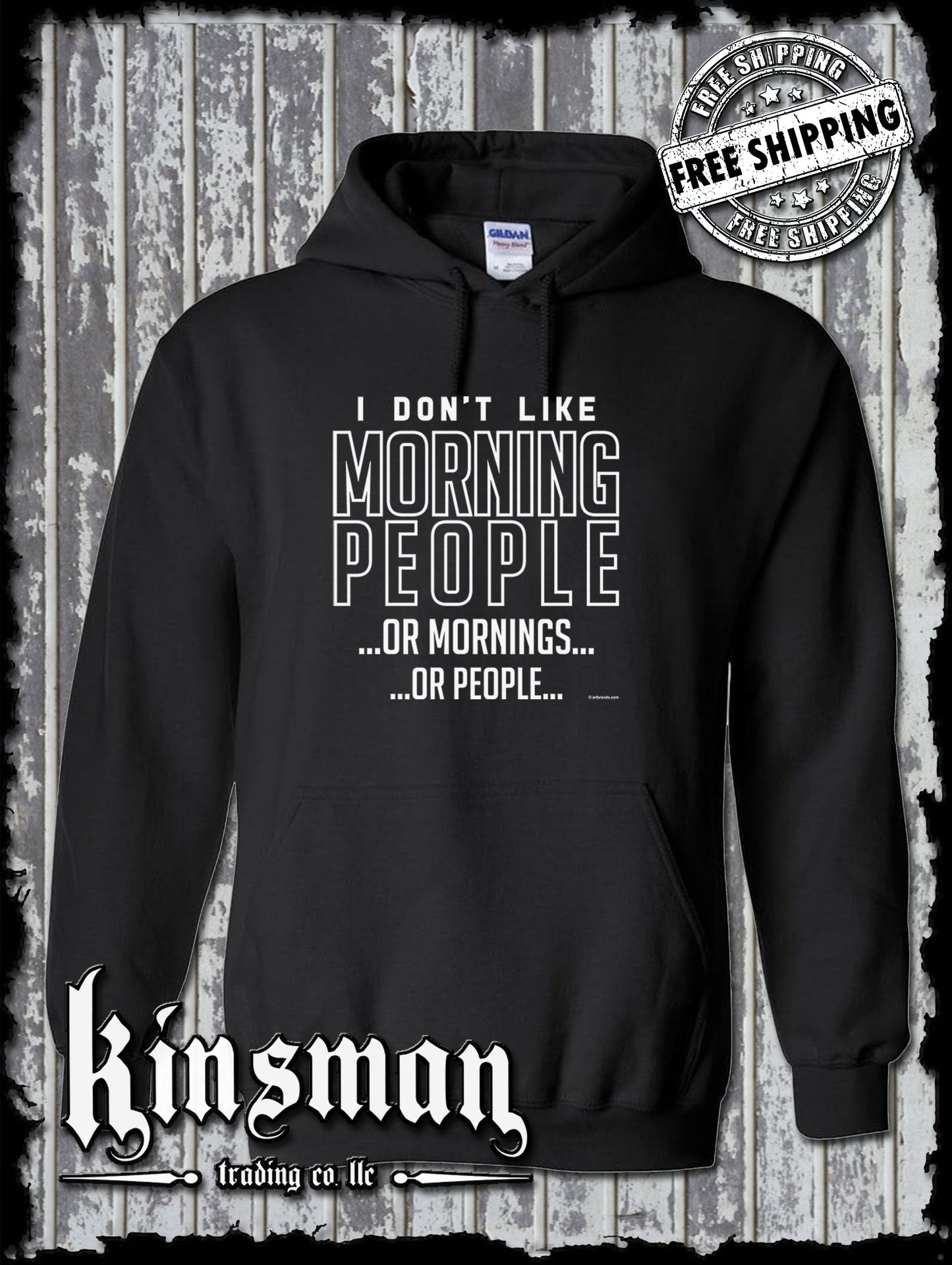 I Don't Like Morning People Funny Hoodie / Sweatshirt