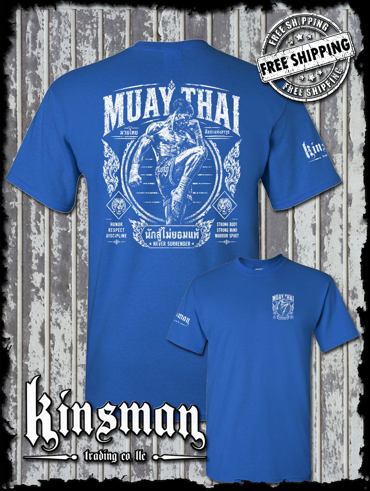 Muay Thai Never Surrender Warrior Spirit T-Shirt