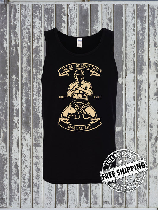 Art of Muay Thai MMA Style Tank Top T-Shirt - Mixed Martial Arts Fighting