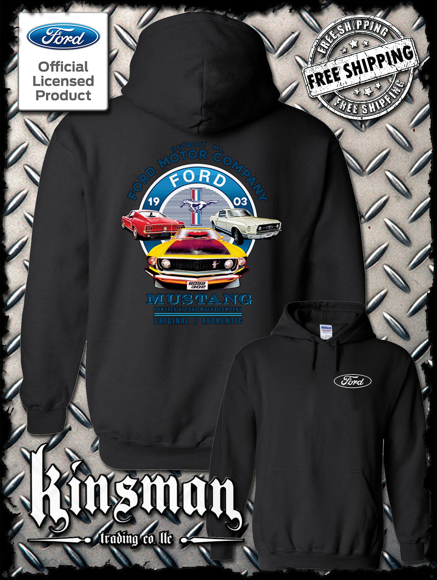 Ford Mustang Circle Logo Hoodie / Sweatshirt