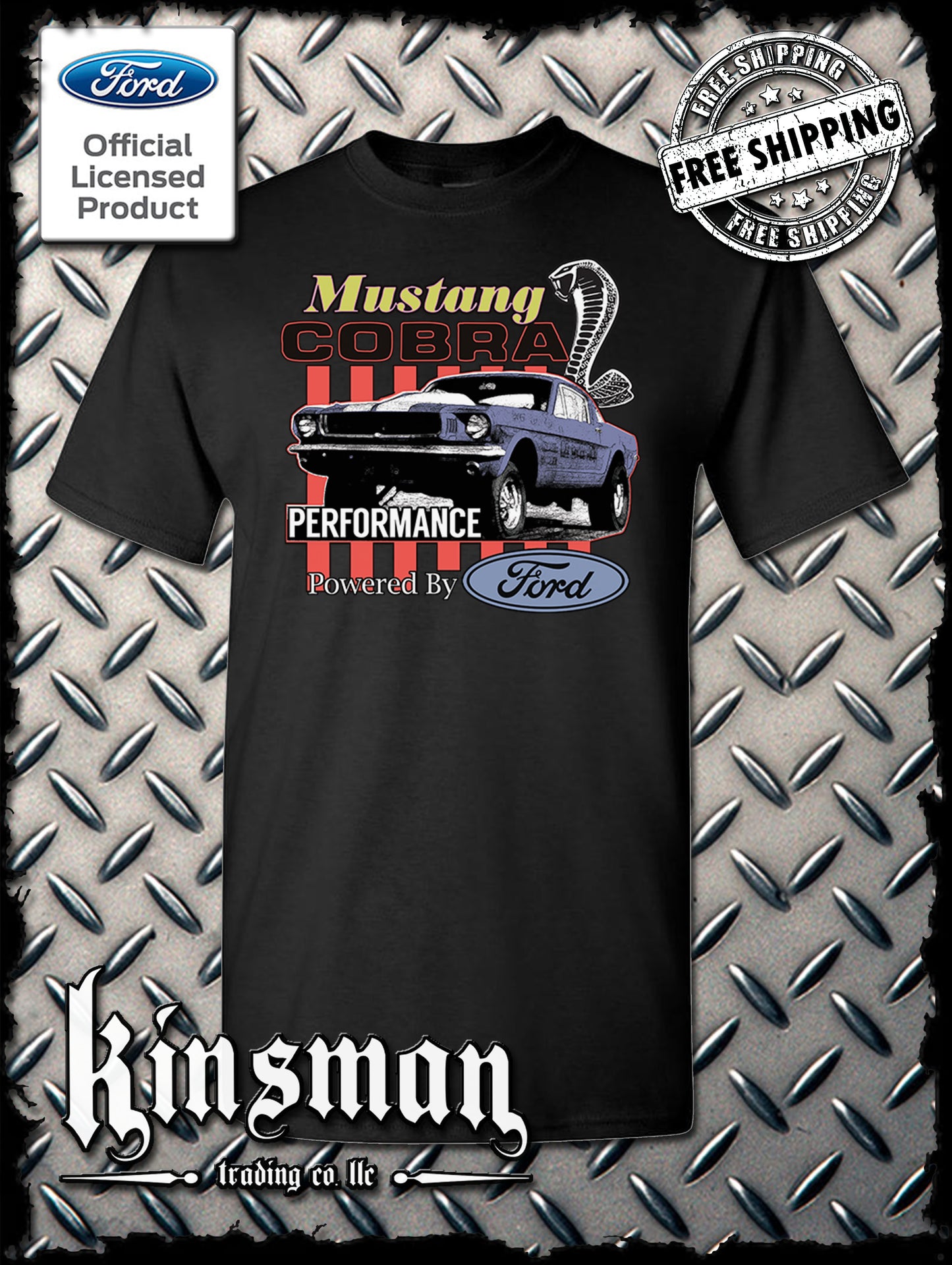 Ford Mustang Cobra Performance T-Shirt / Carroll Shelby GT 500