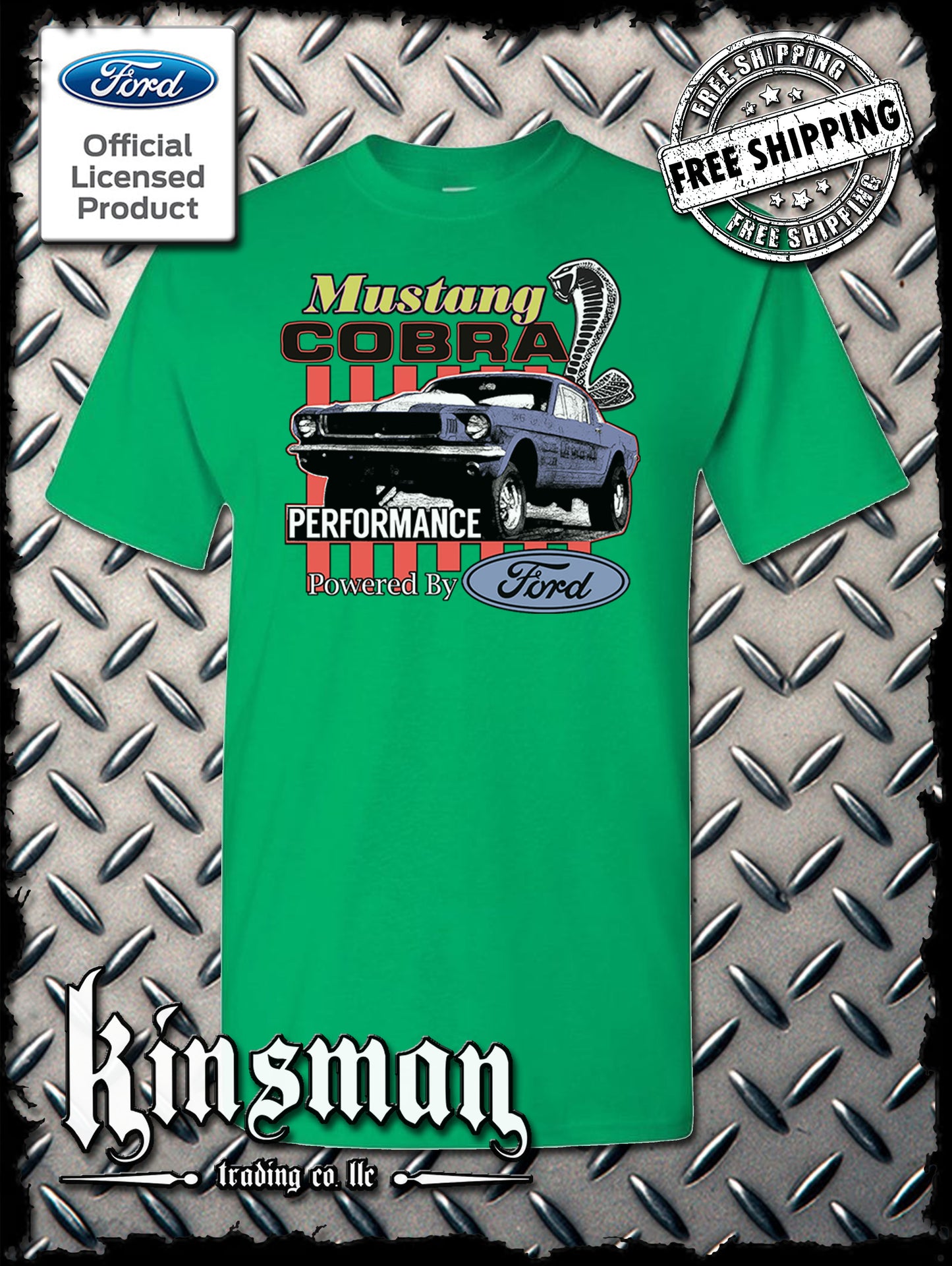 Ford Mustang Cobra Performance T-Shirt / Carroll Shelby GT 500