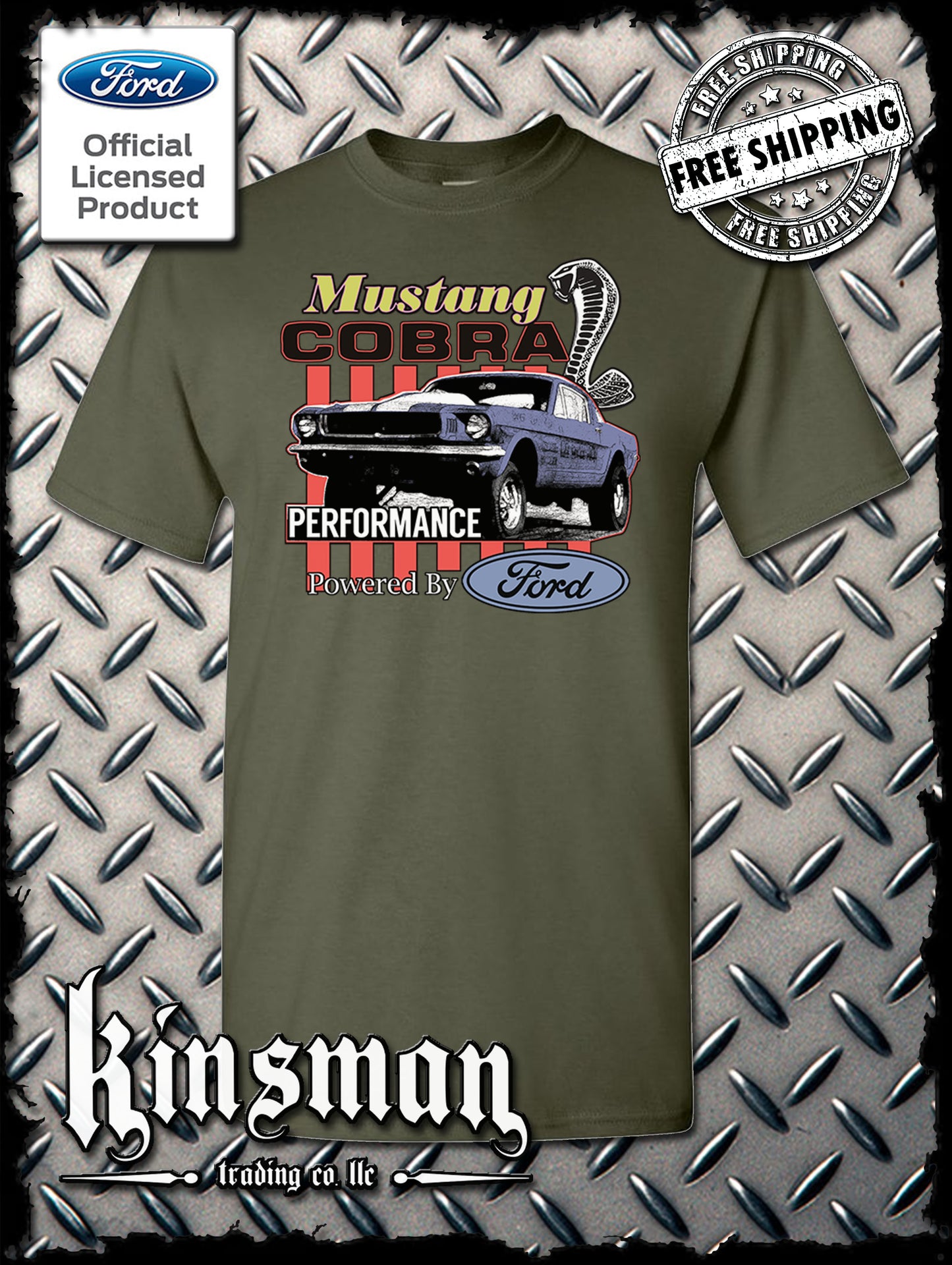 Ford Mustang Cobra Performance T-Shirt / Carroll Shelby GT 500