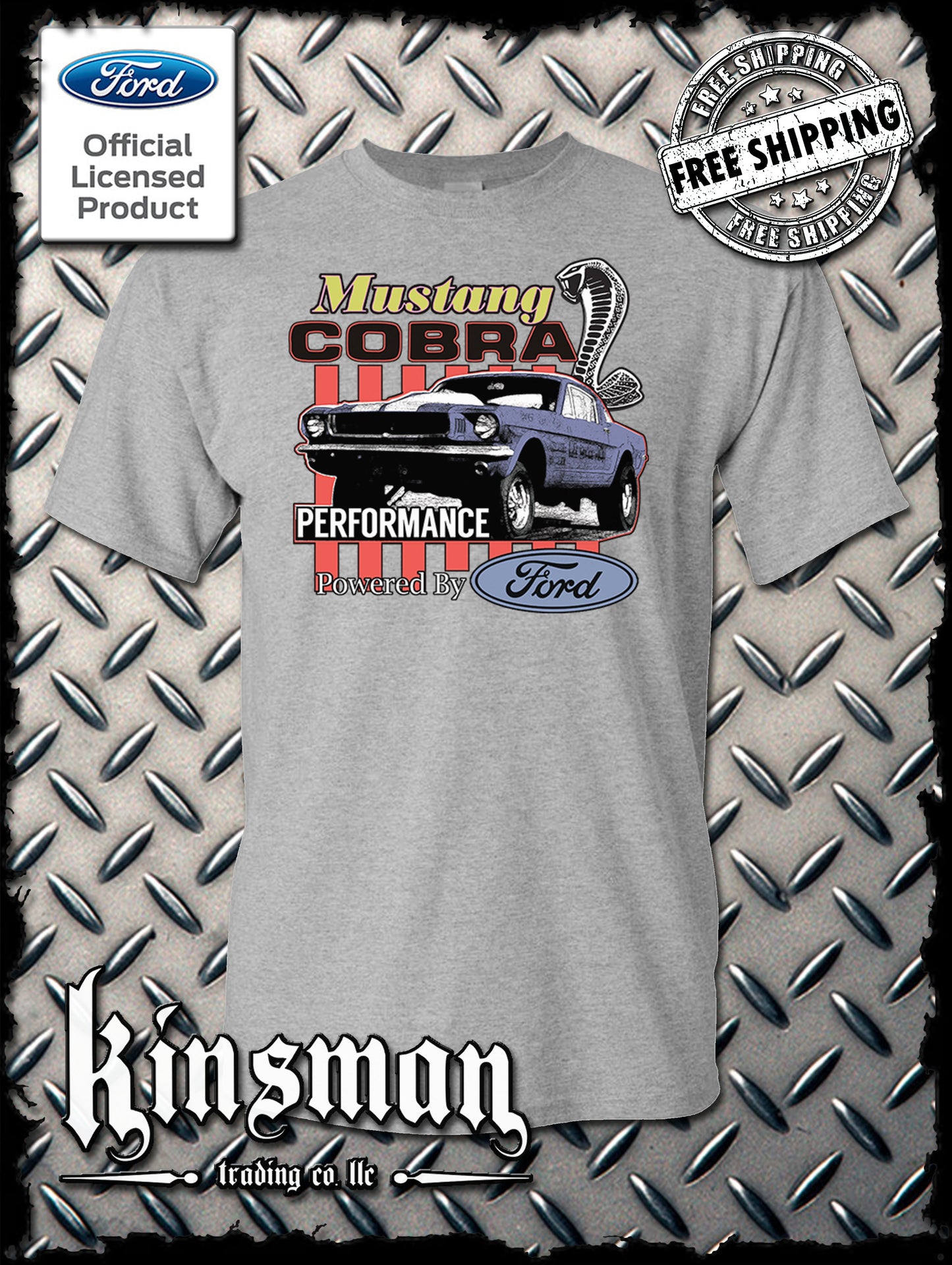 Ford Mustang Cobra Performance T-Shirt / Carroll Shelby GT 500