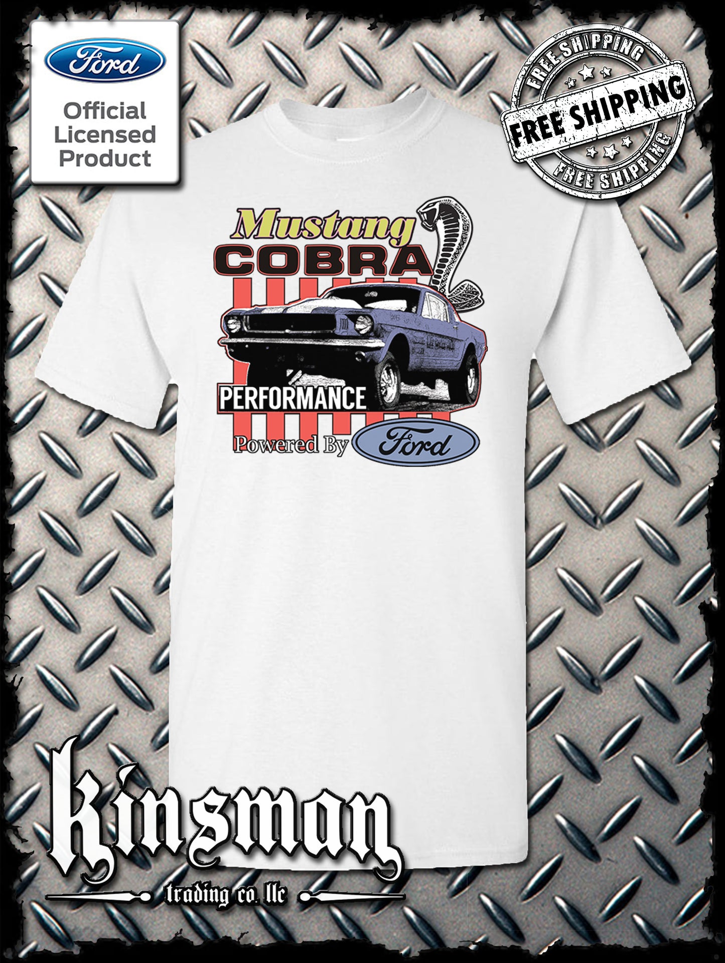 Ford Mustang Cobra Performance T-Shirt / Carroll Shelby GT 500