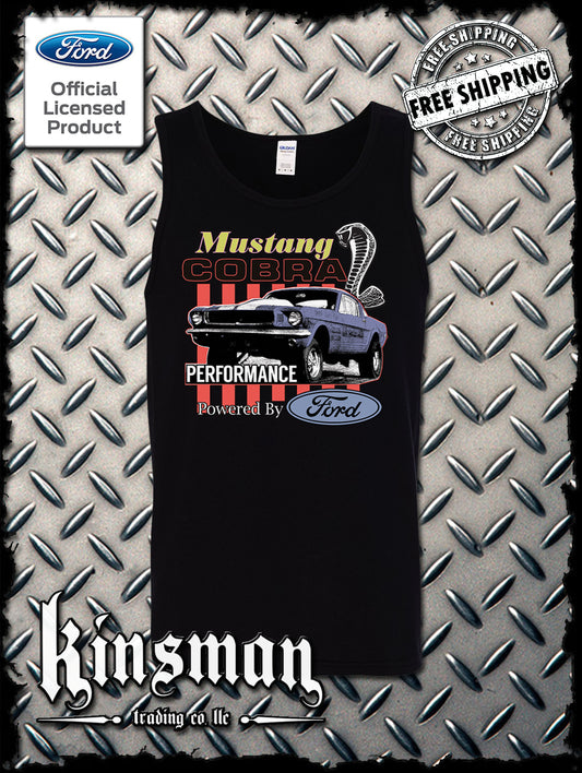 Ford Mustang Cobra Performance Tank Top T-Shirt / Carroll Shelby GT 500
