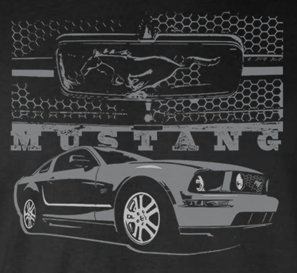 Ford Mustang With Honeycomb Grille Hoodie / Sweatshirt Shelby Cobra GT500 Official Licensed Product
