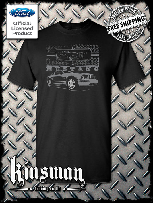 Ford Mustang With Honeycomb Grille T-Shirt Shelby Cobra GT500 Official Licensed Product