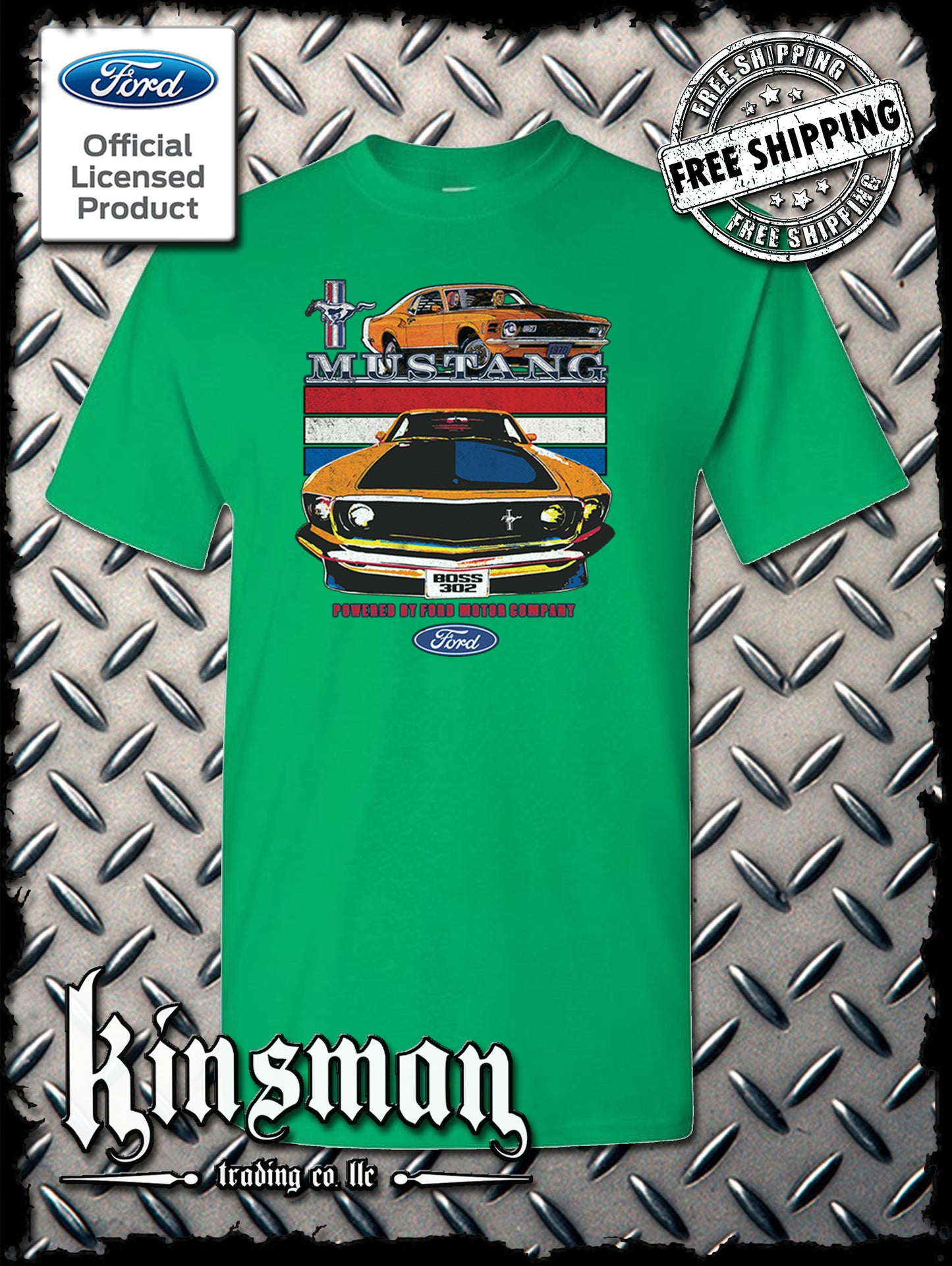 Mustang Powered By Ford T-Shirt / Carroll Shelby GT 500