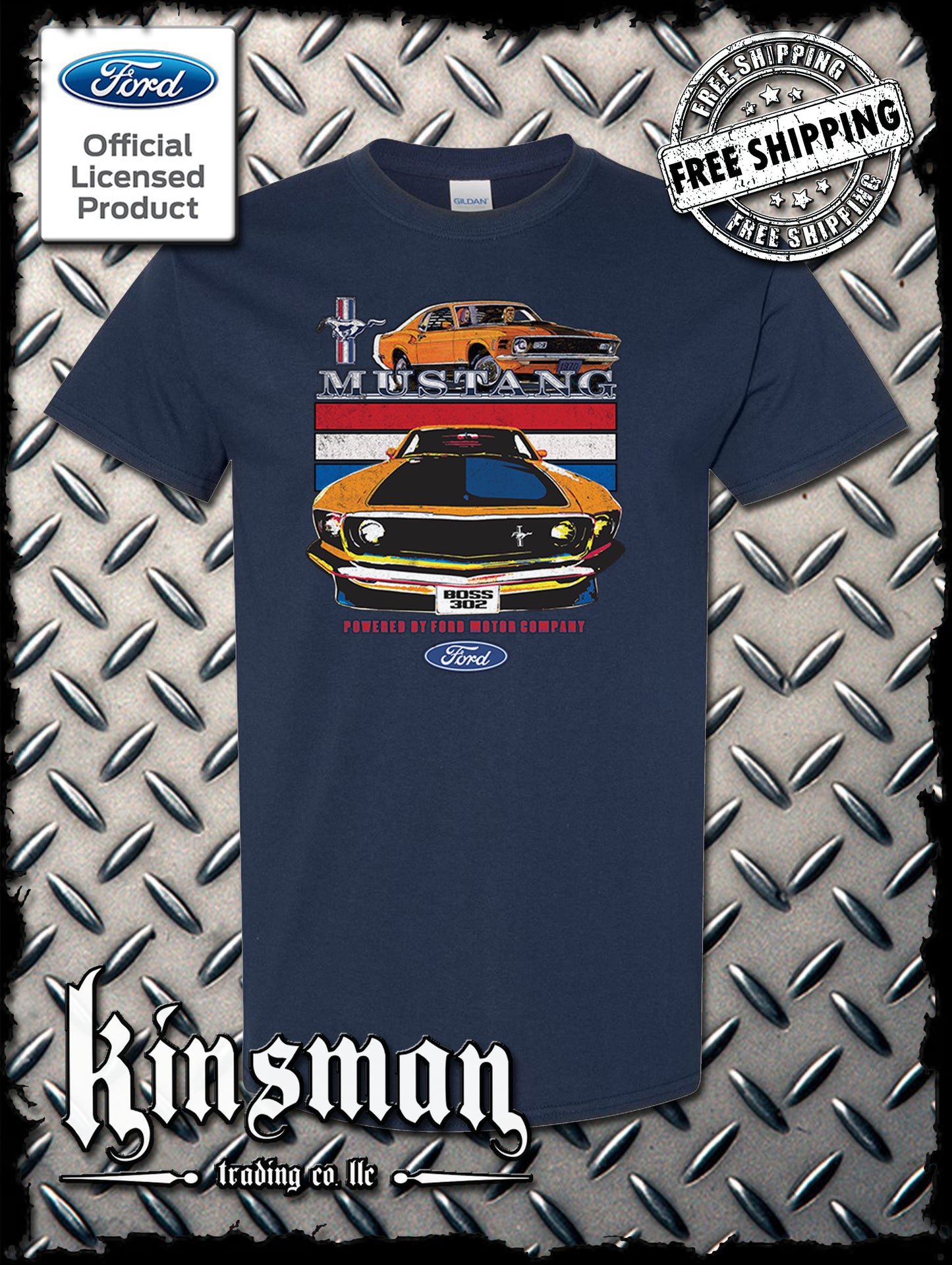 Mustang Powered By Ford T-Shirt / Carroll Shelby GT 500