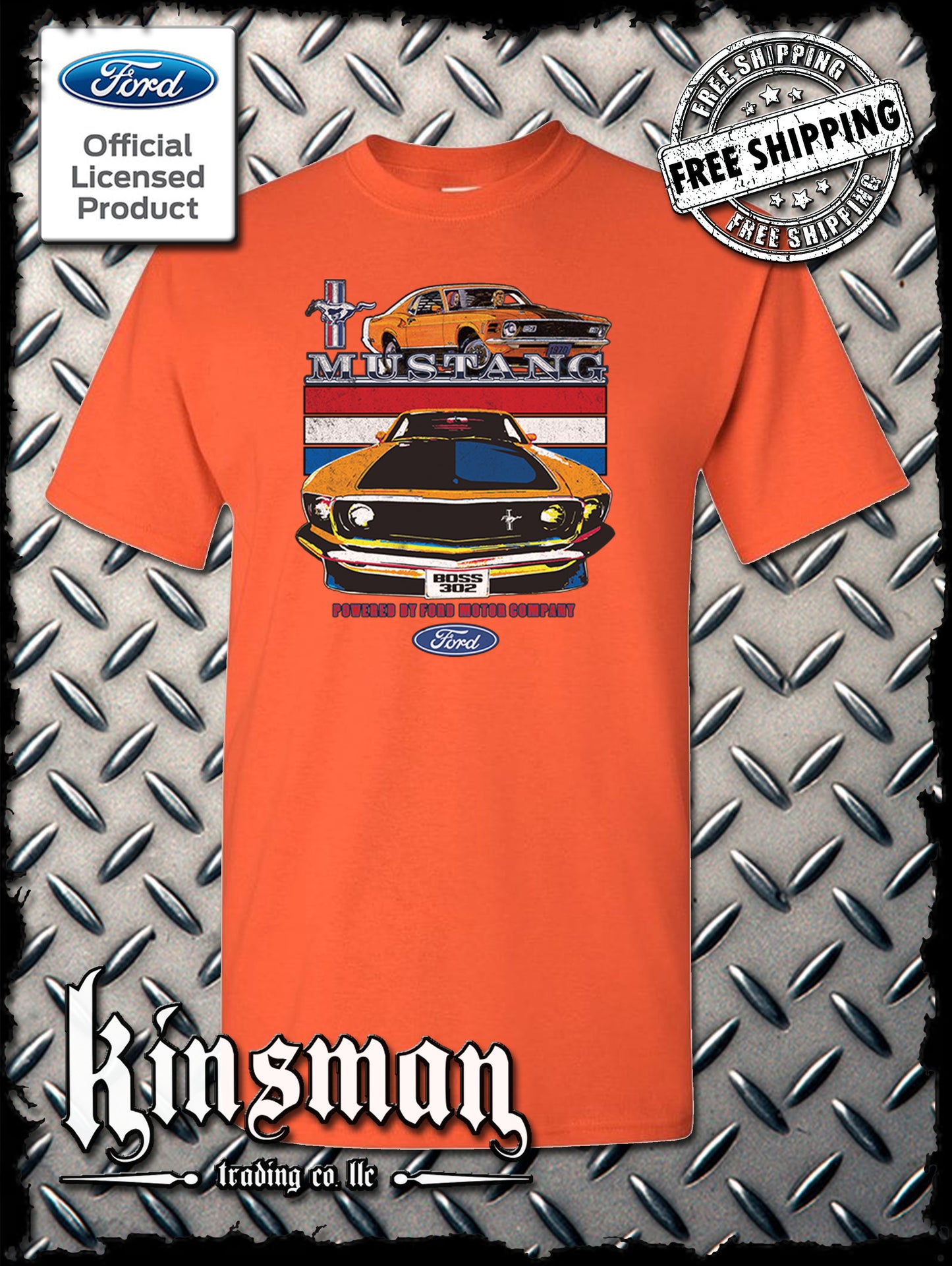 Mustang Powered By Ford T-Shirt / Carroll Shelby GT 500