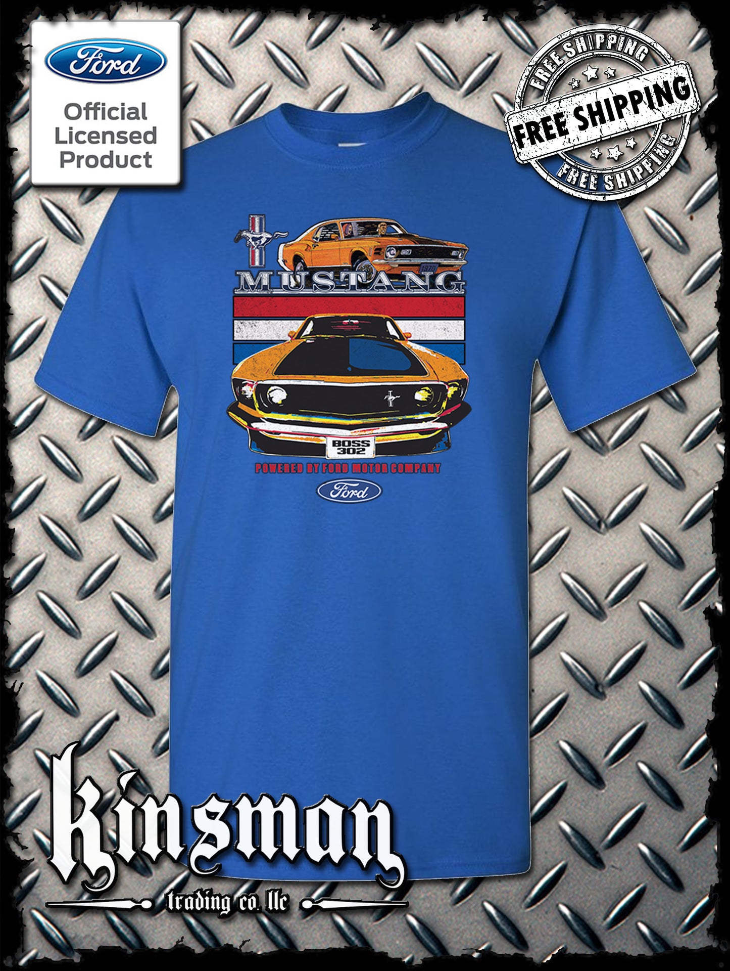Mustang Powered By Ford T-Shirt / Carroll Shelby GT 500
