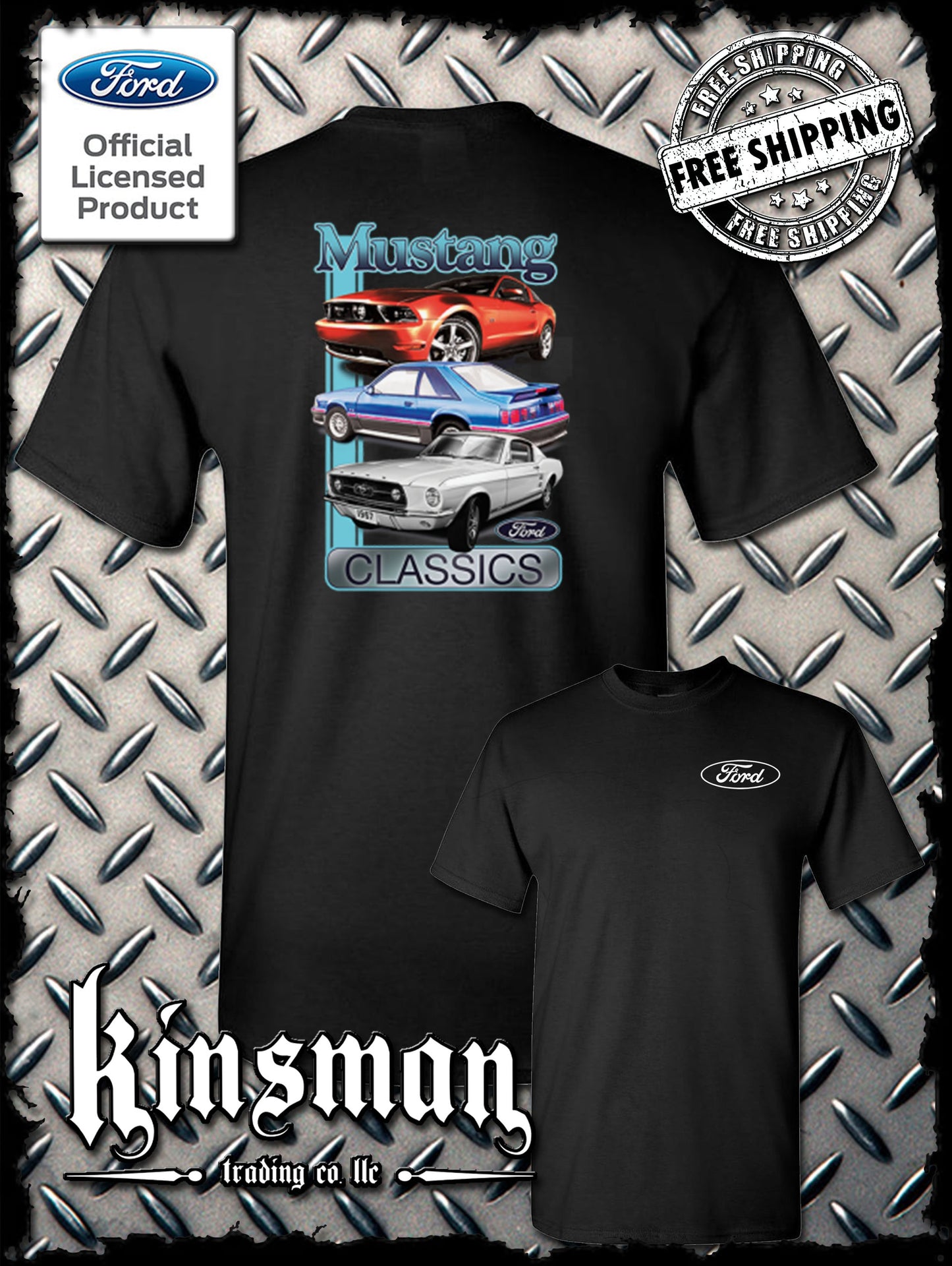 Ford Mustang Classics 2-Sided T-Shirt