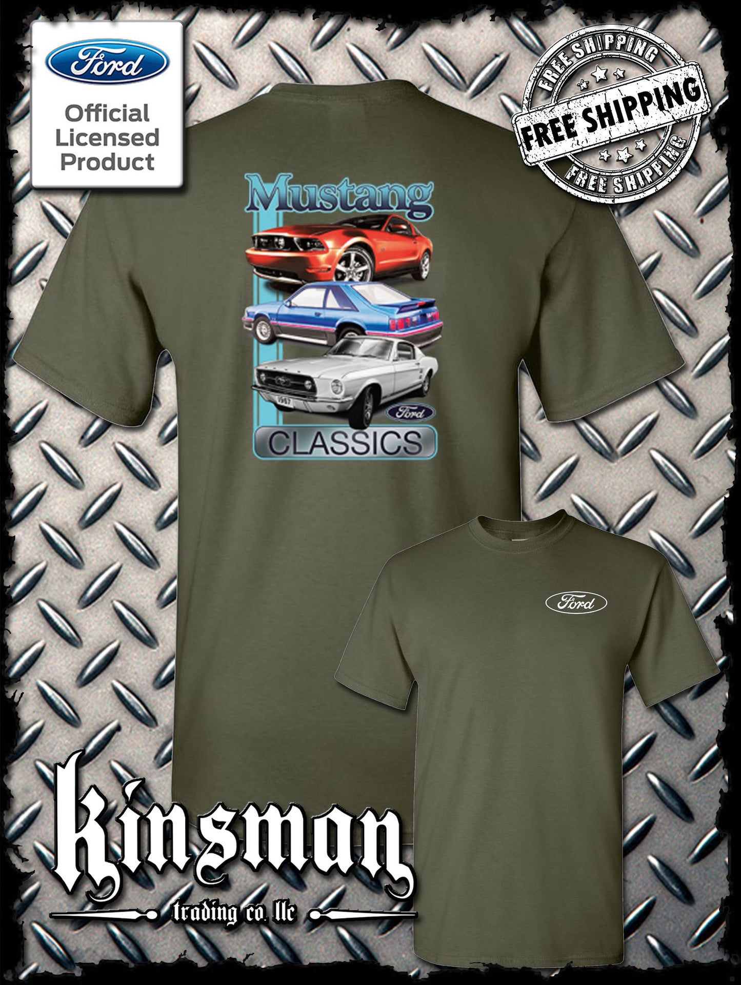 Ford Mustang Classics 2-Sided T-Shirt