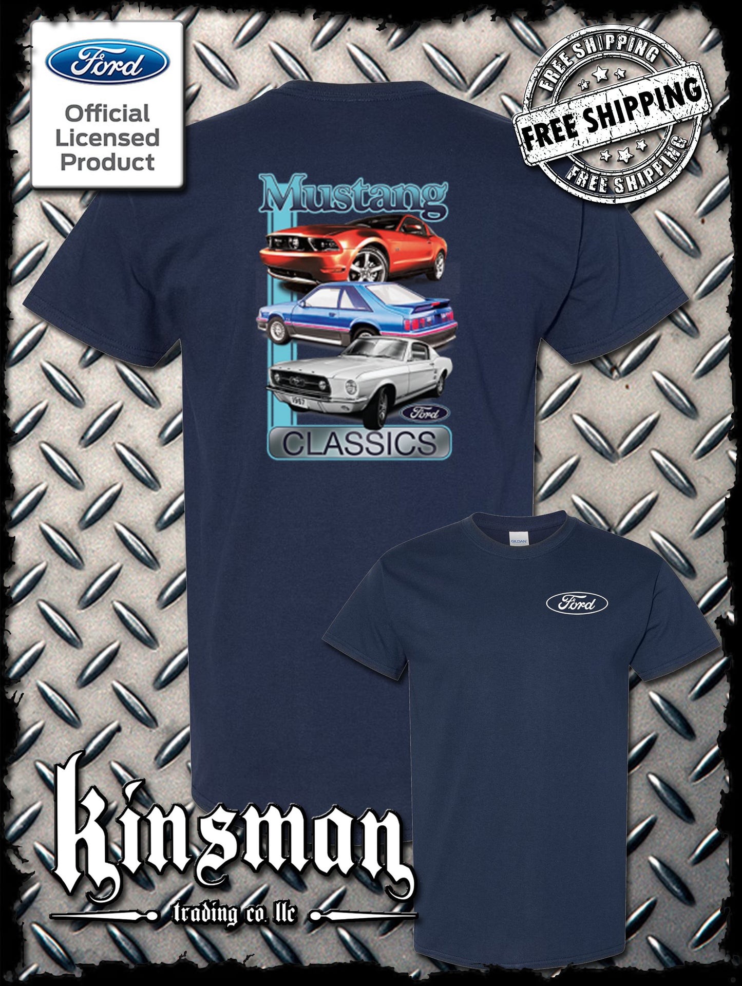 Ford Mustang Classics 2-Sided T-Shirt