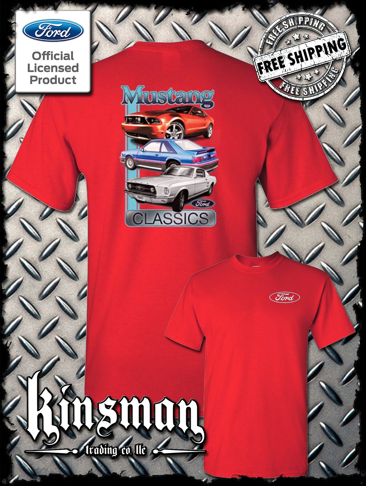 Ford Mustang Classics 2-Sided T-Shirt