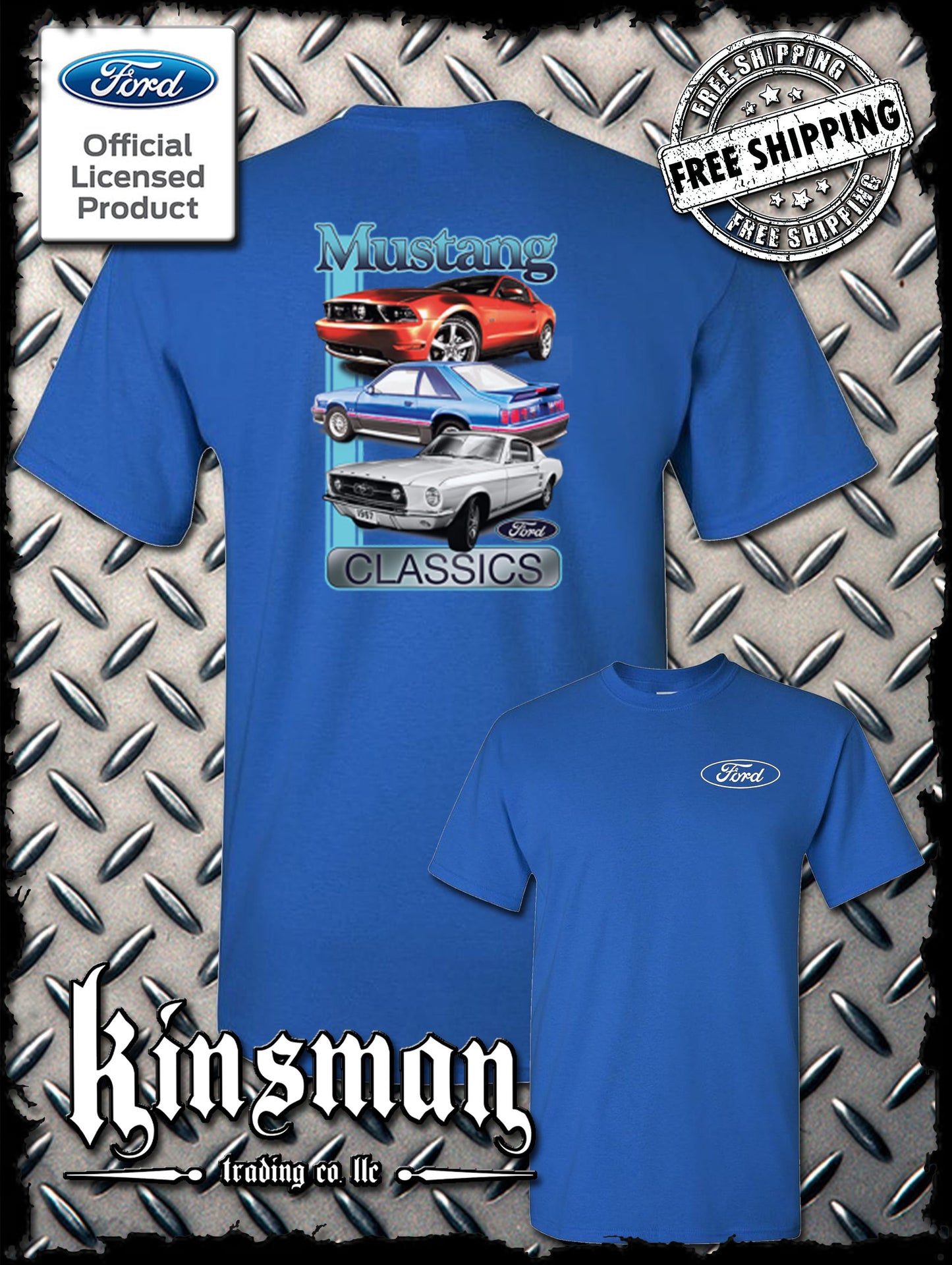 Ford Mustang Classics 2-Sided T-Shirt