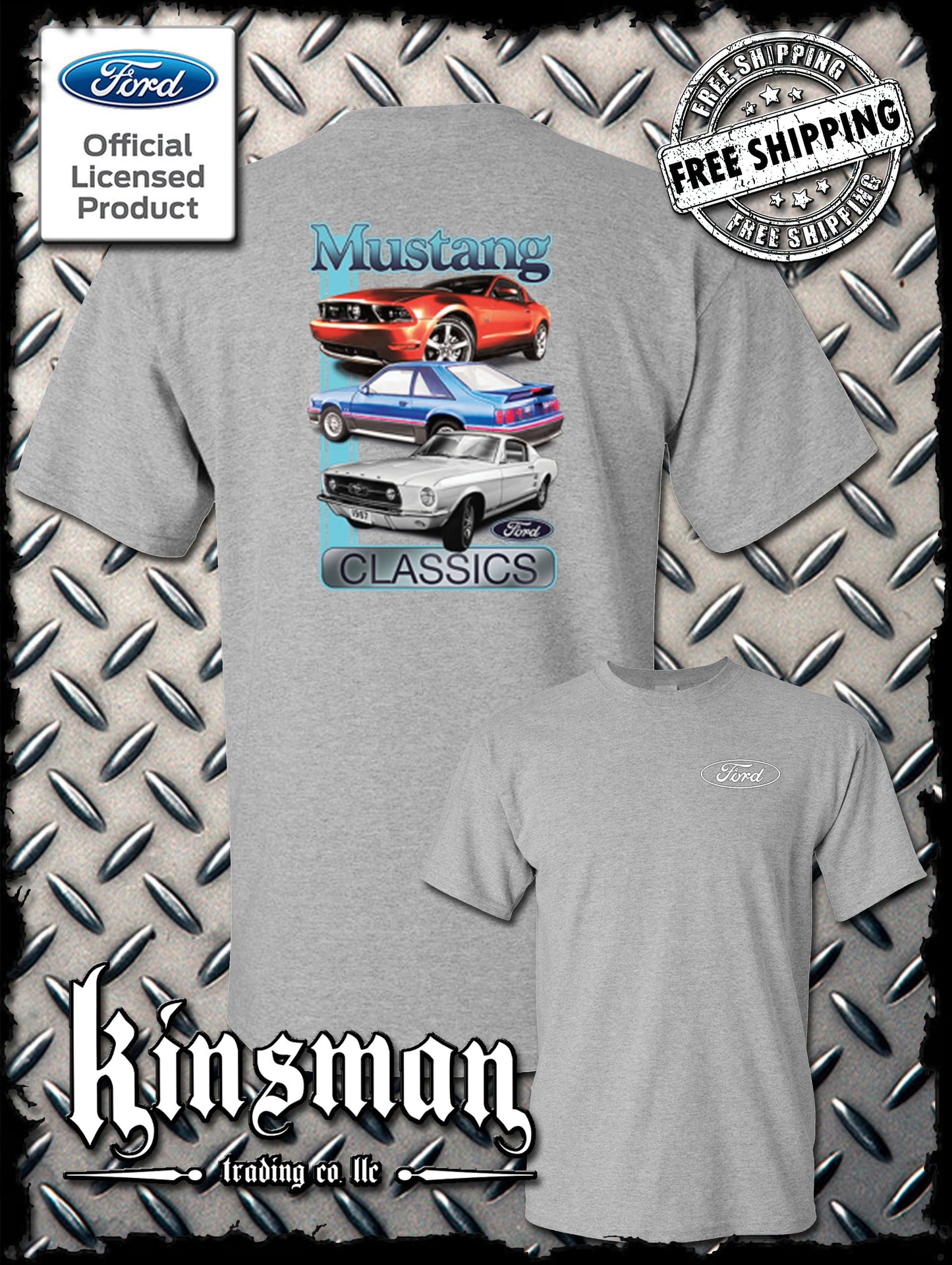 Ford Mustang Classics 2-Sided T-Shirt