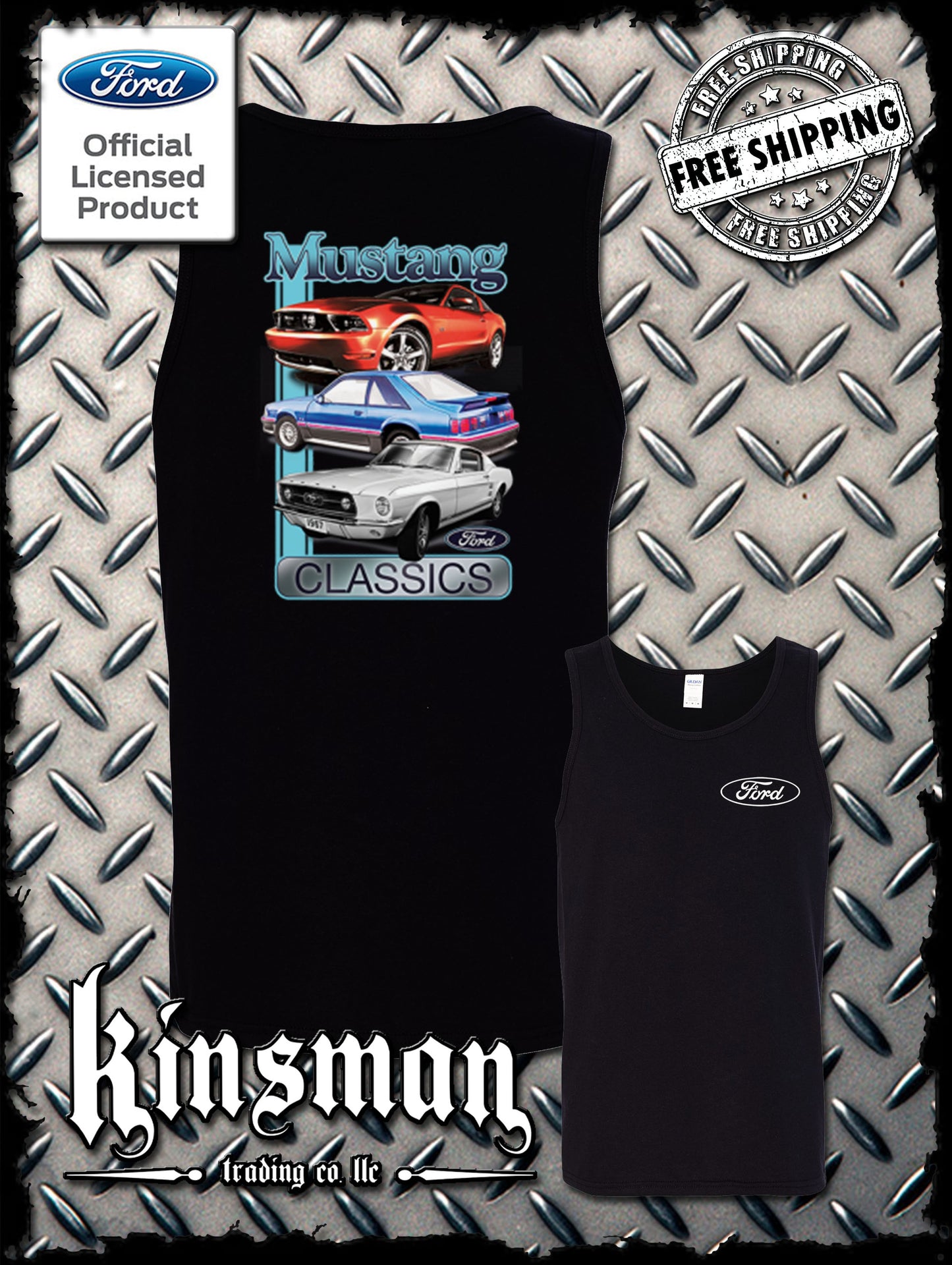 Ford Mustang Classics 2-Sided Tank Top T-Shirt