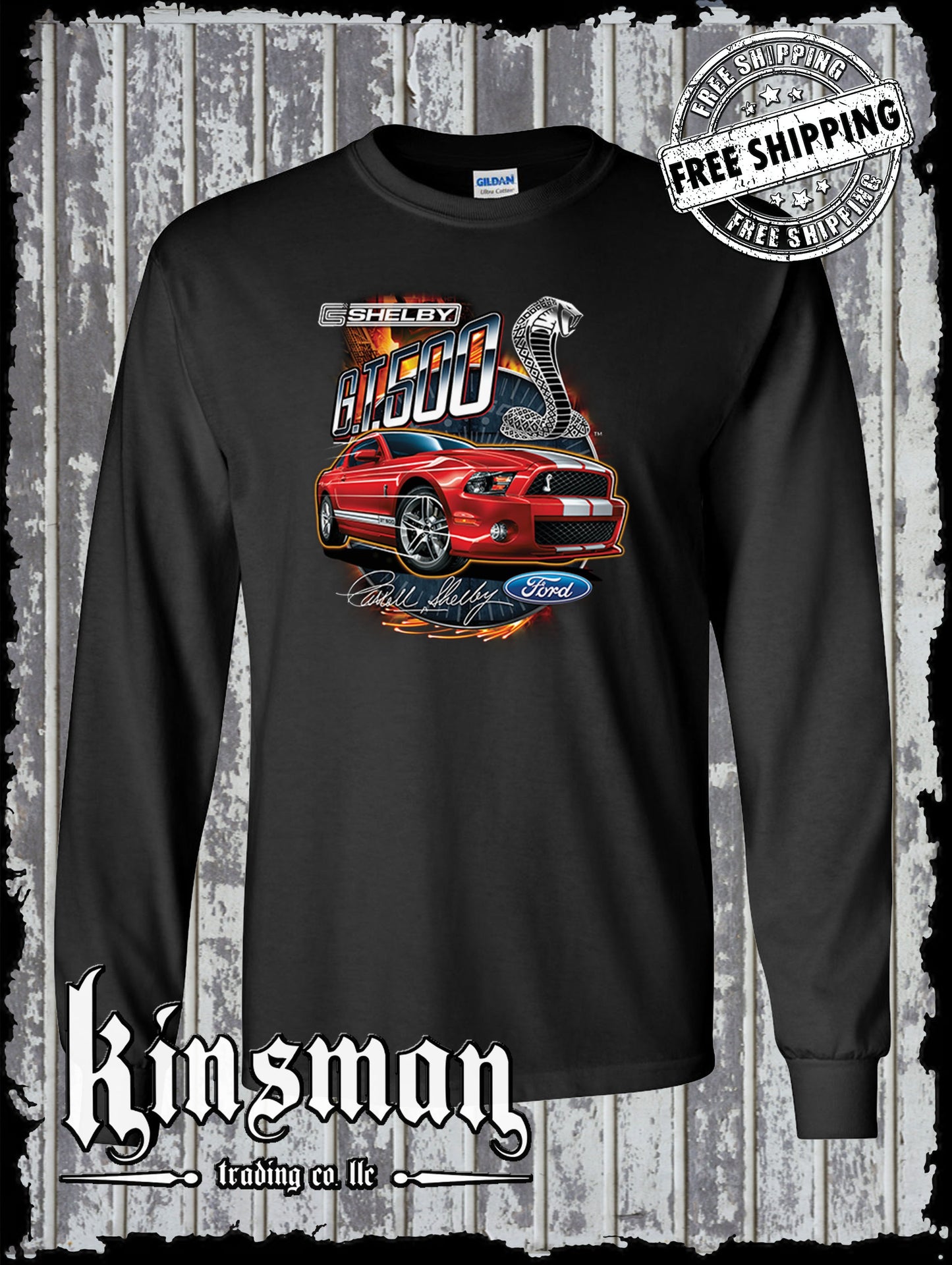 Mustang Shelby / Ford Long Sleeve T-Shirt
