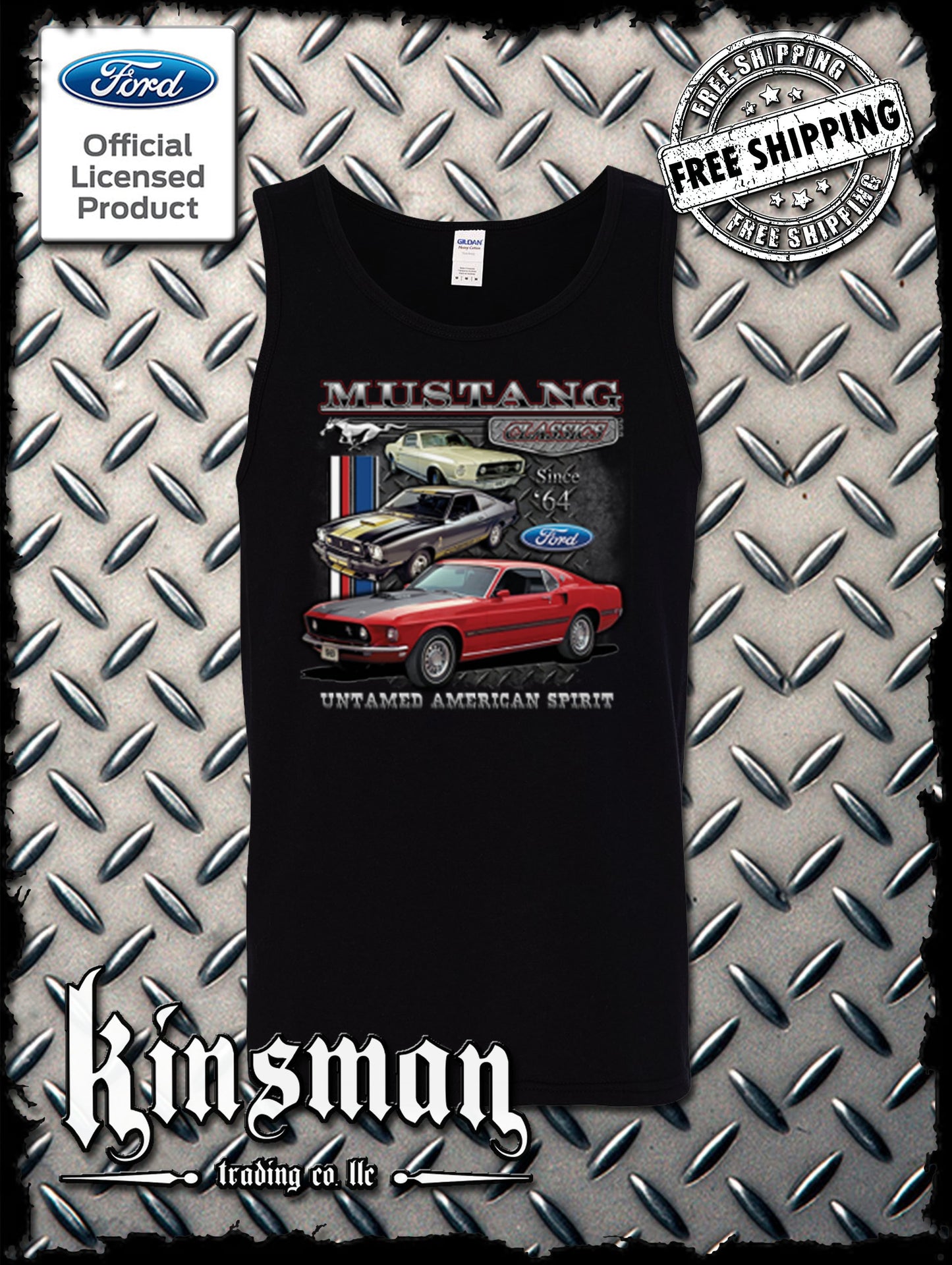 Ford Mustang Untamed Since '64 Tank Top T-Shirt