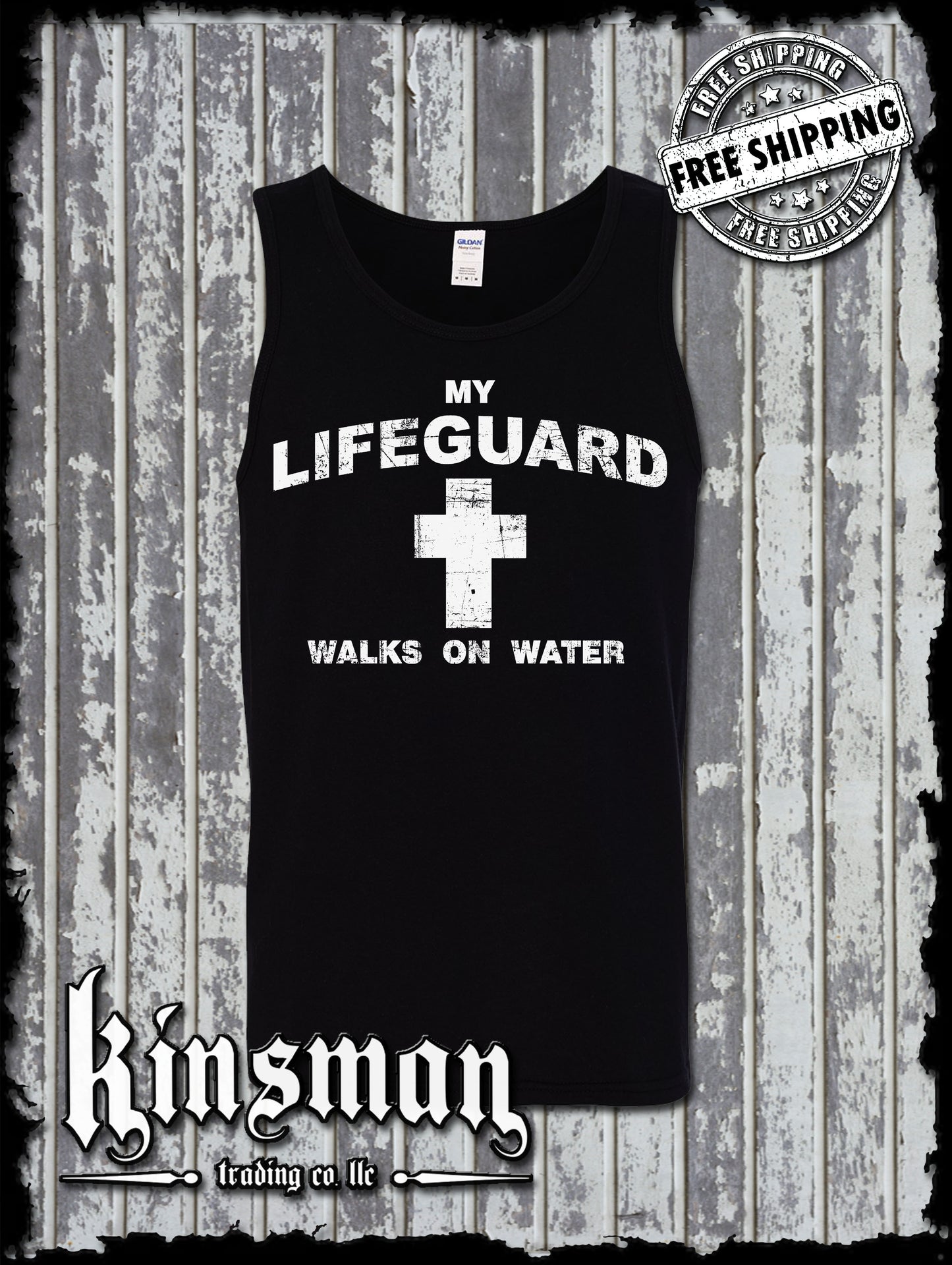 My Lifeguard Walks On Water Tank Top T-Shirt