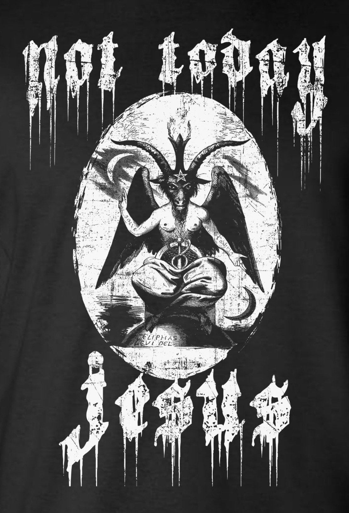 Not Today Jesus Baphomet Tank Top T-Shirt