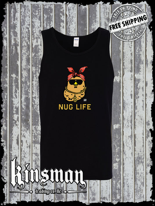 NUG Life Chicken Nugget Gangster Tank Top T-Shirt Todd Goldman Art Licensed